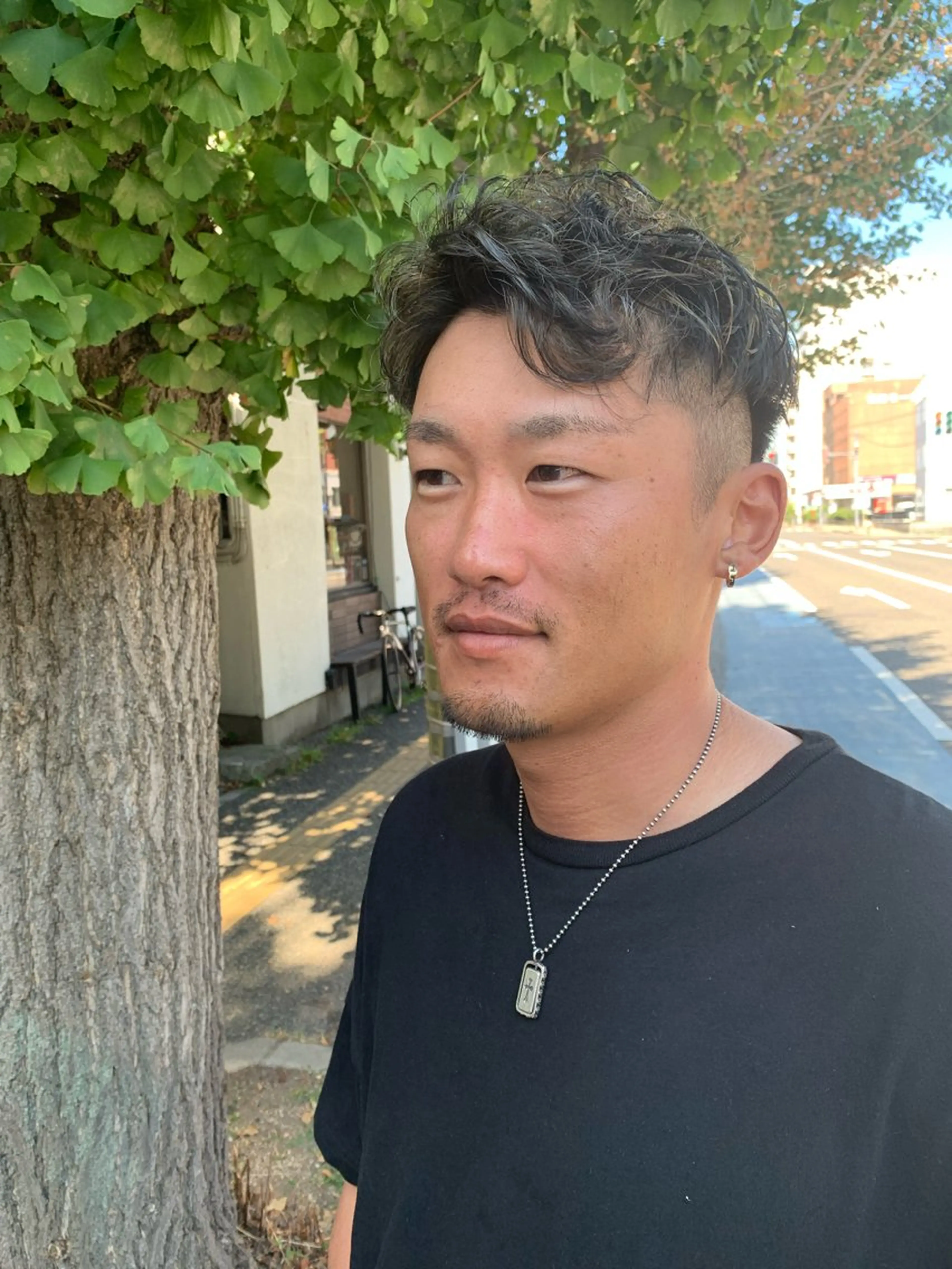 ミディアム カラー メンズ 宮嶋 勇輔のヘアスタイル