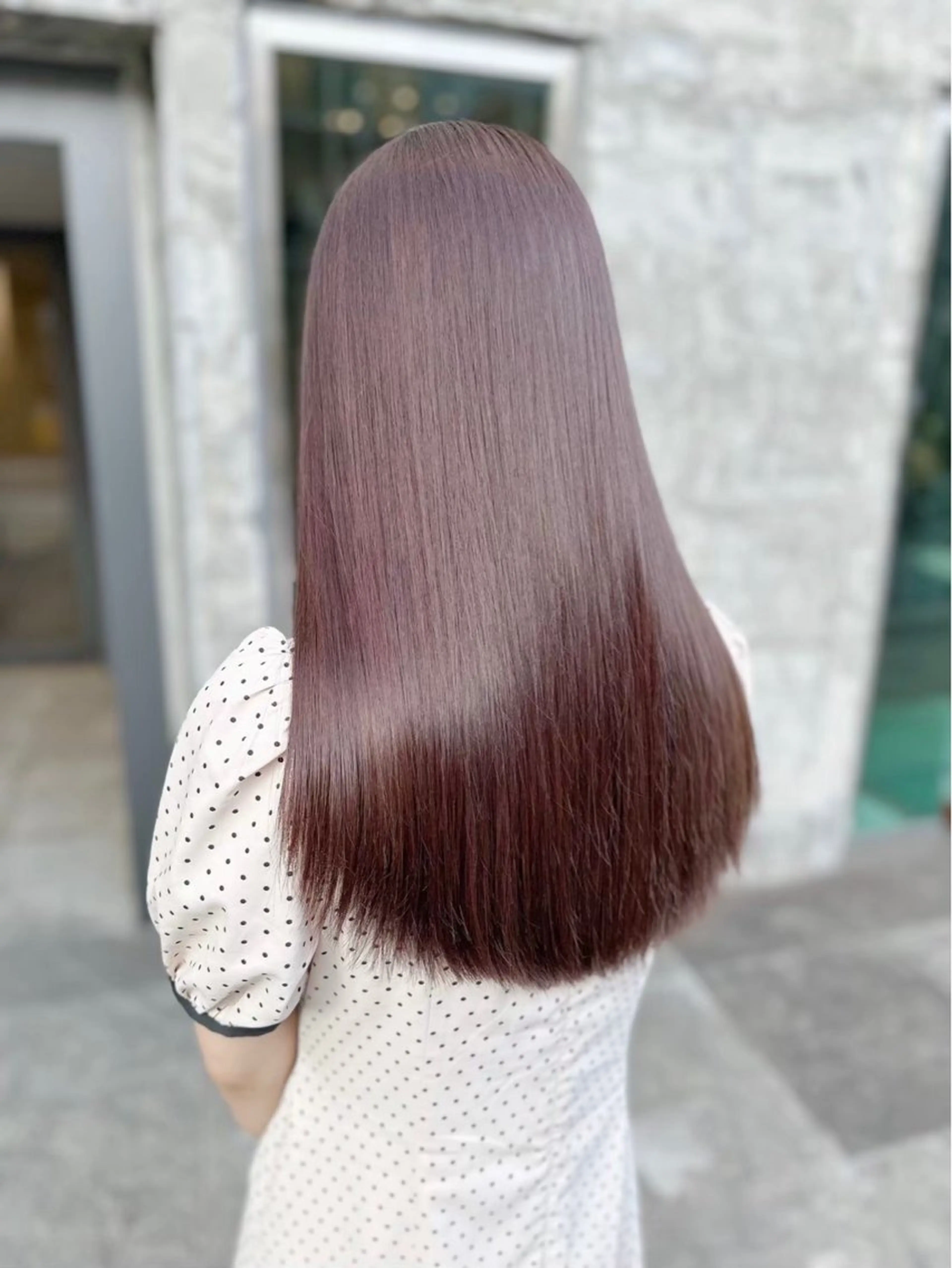 ロング カラー ヘアカラー トリートメント 🪽はづき🫧 簡単垢抜けカラー🪽のヘアスタイル