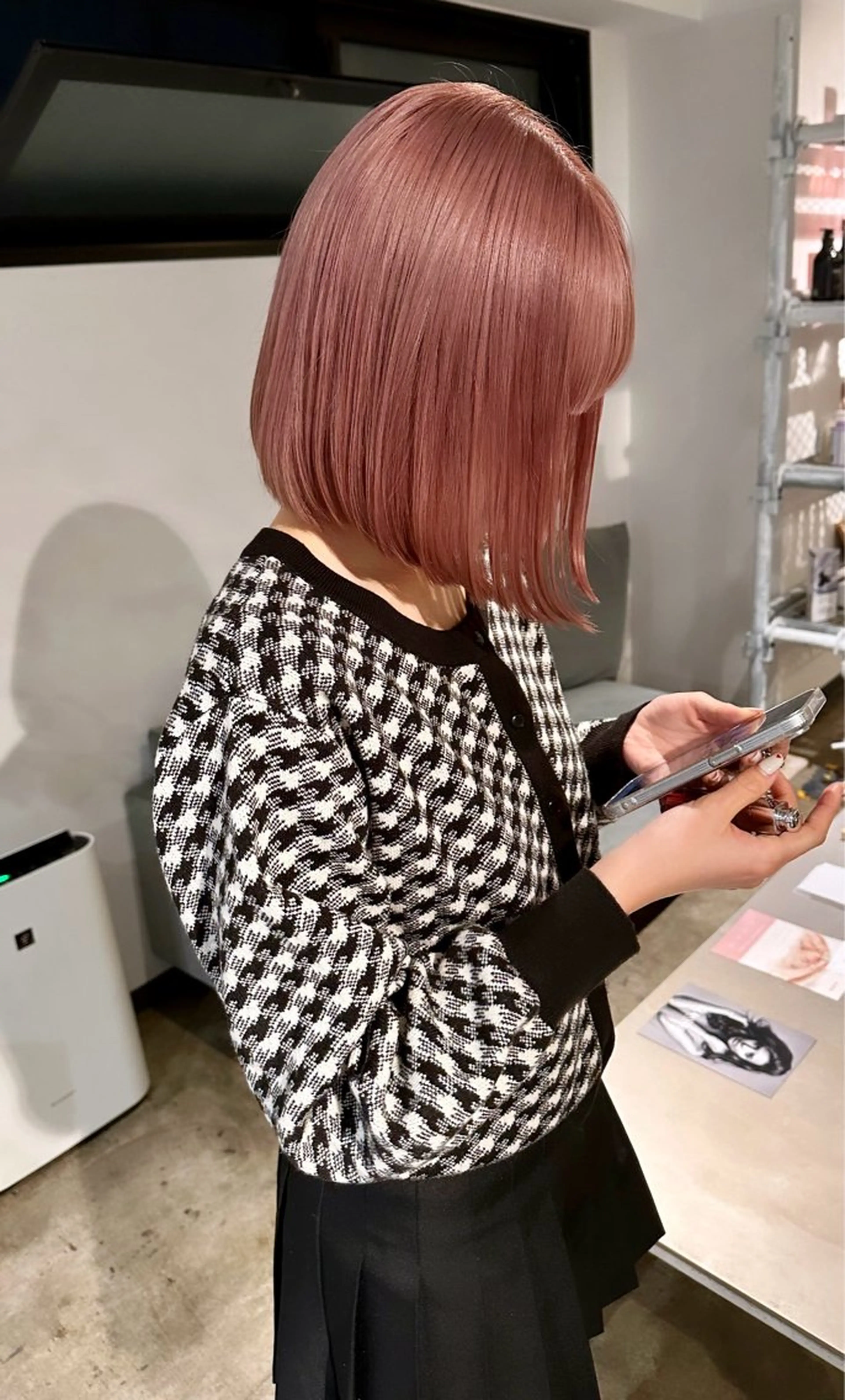 ミディアム カラー ヘアカラー トリートメント ヘアセット ✨艶ブリーチカラー ✨四ノ宮裕己のヘアスタイル