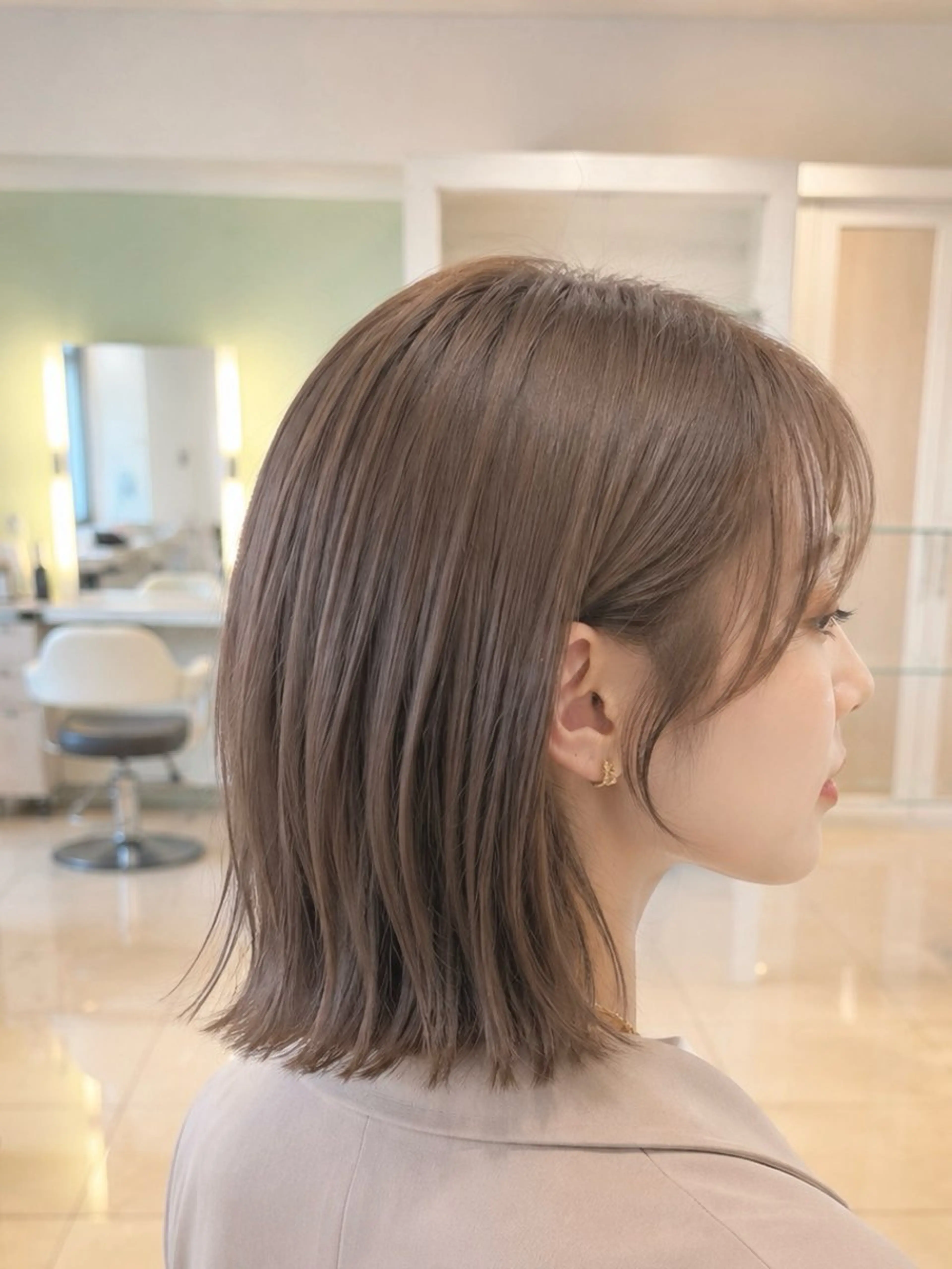 ミディアム カラー カット ヘアカラー トリートメント 金子 直樹のヘアスタイル
