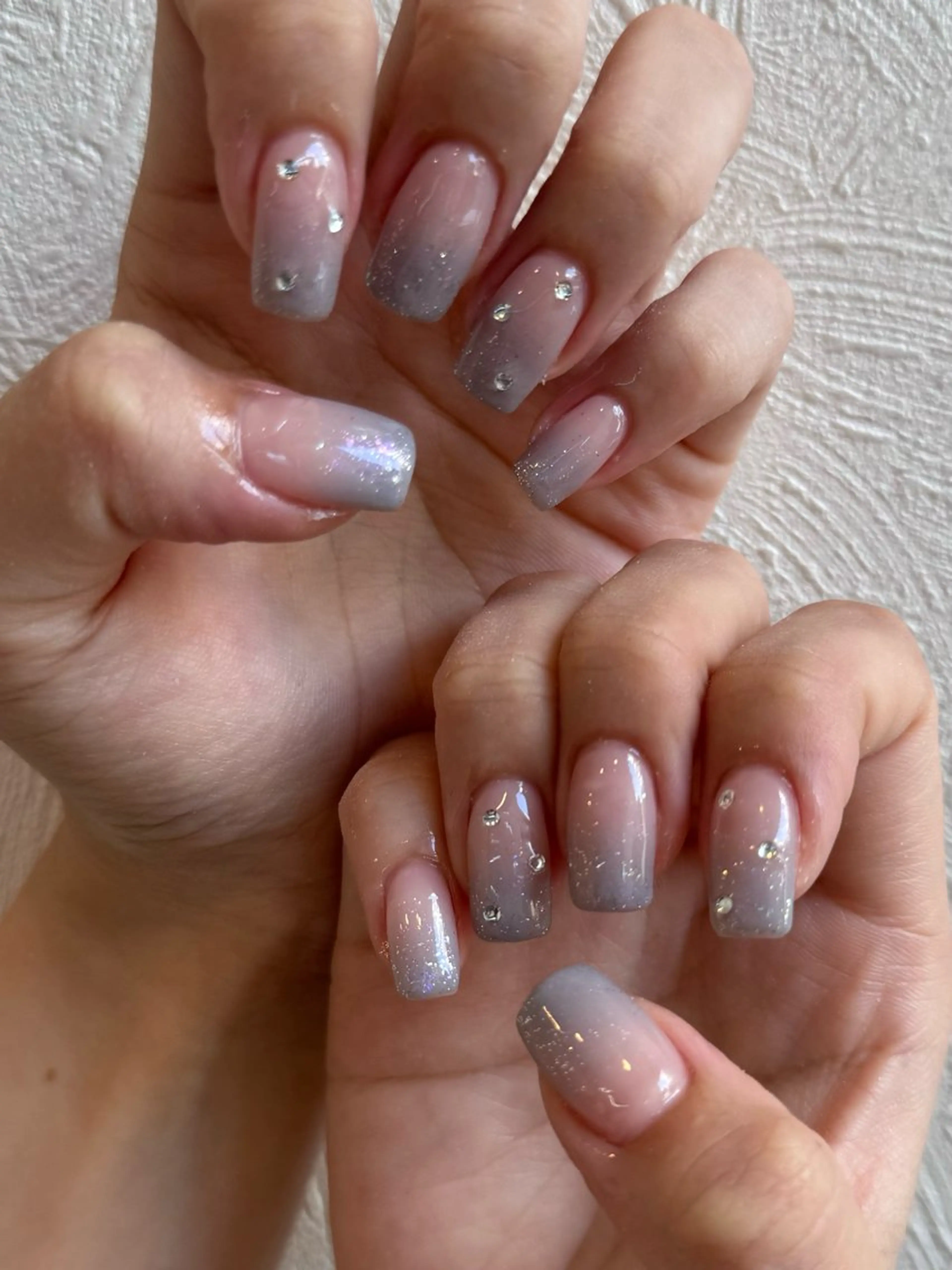 ネイル フレンチネイル 韓国ネイル マグネットネイル メンズネイル ニュアンスネイル ハンドネイル GRANDE大須 Cecil💜のネイルデザイン