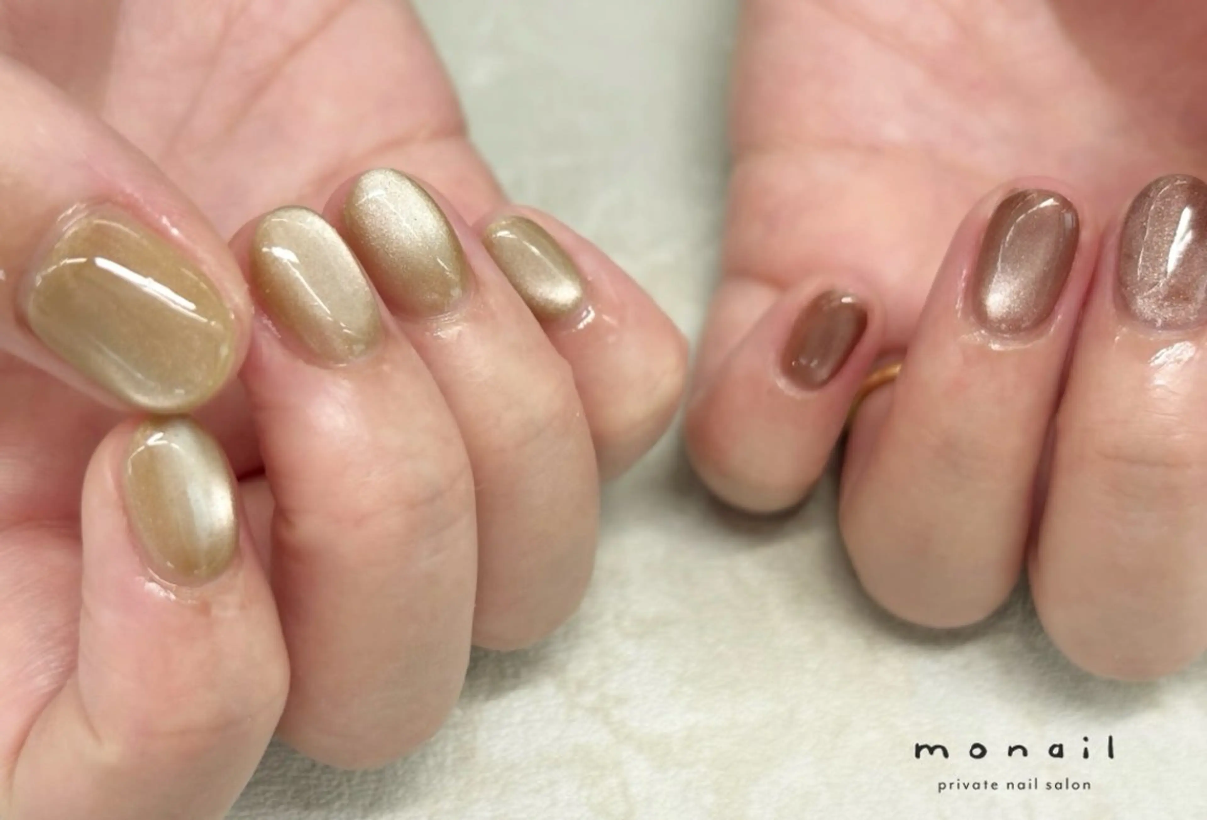 ネイル マグネットネイル ハンドネイル nail salon monailのネイルデザイン