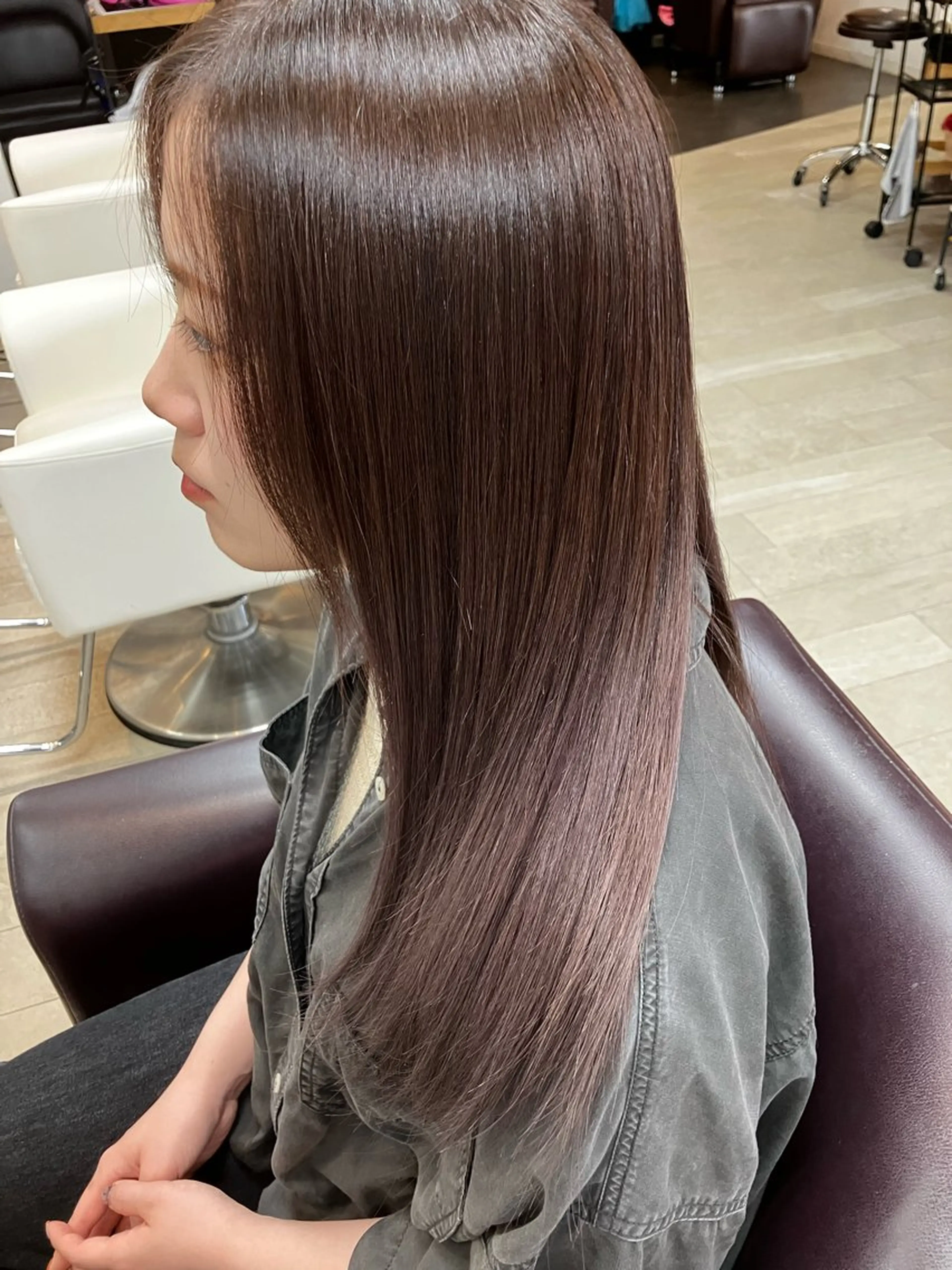 ロング カラー 髪質改善 ヘアカラー タカギ/艶髪カラー /髪質改善/縮毛矯正のヘアスタイル