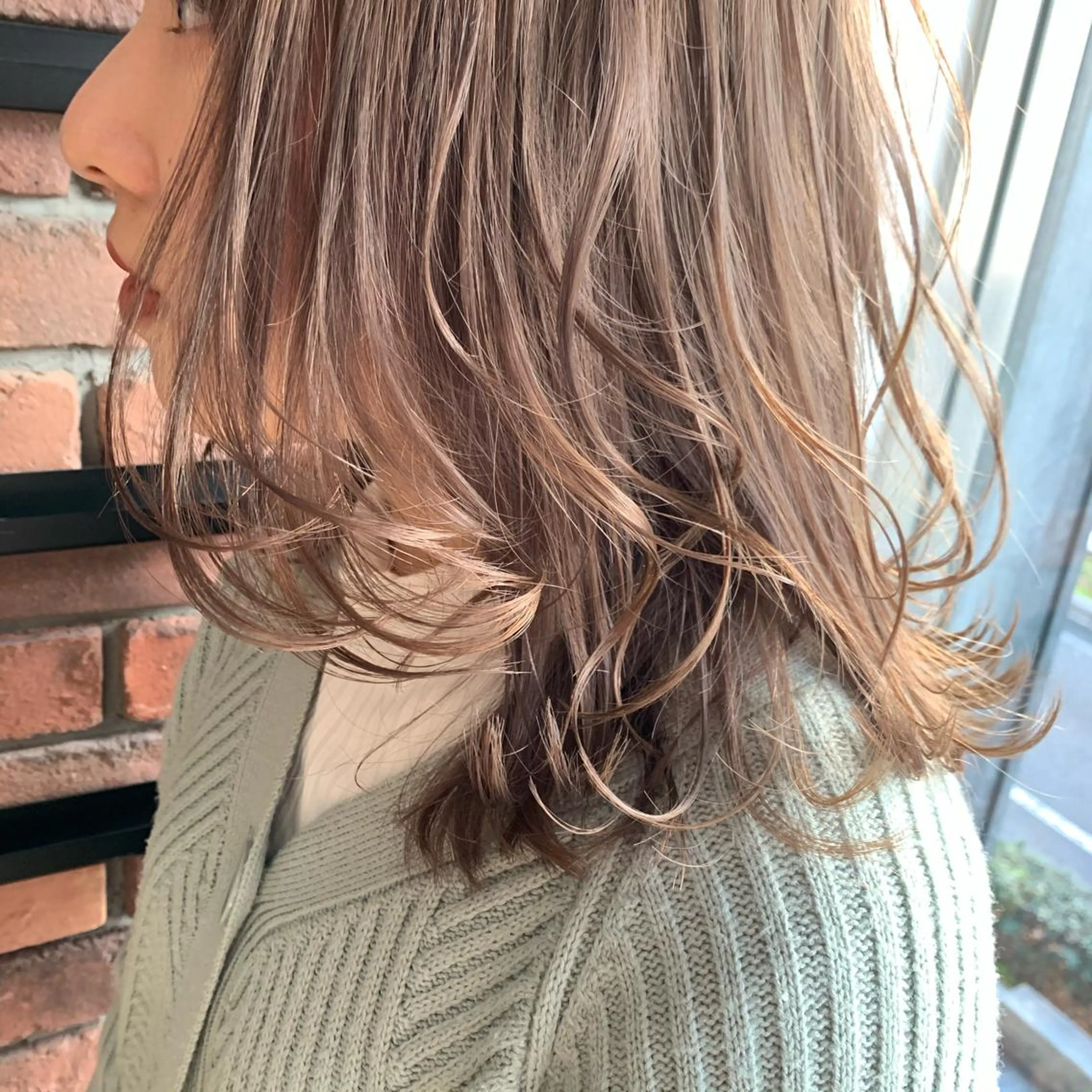 ミディアム カラー ひらやま りょういちのヘアスタイル