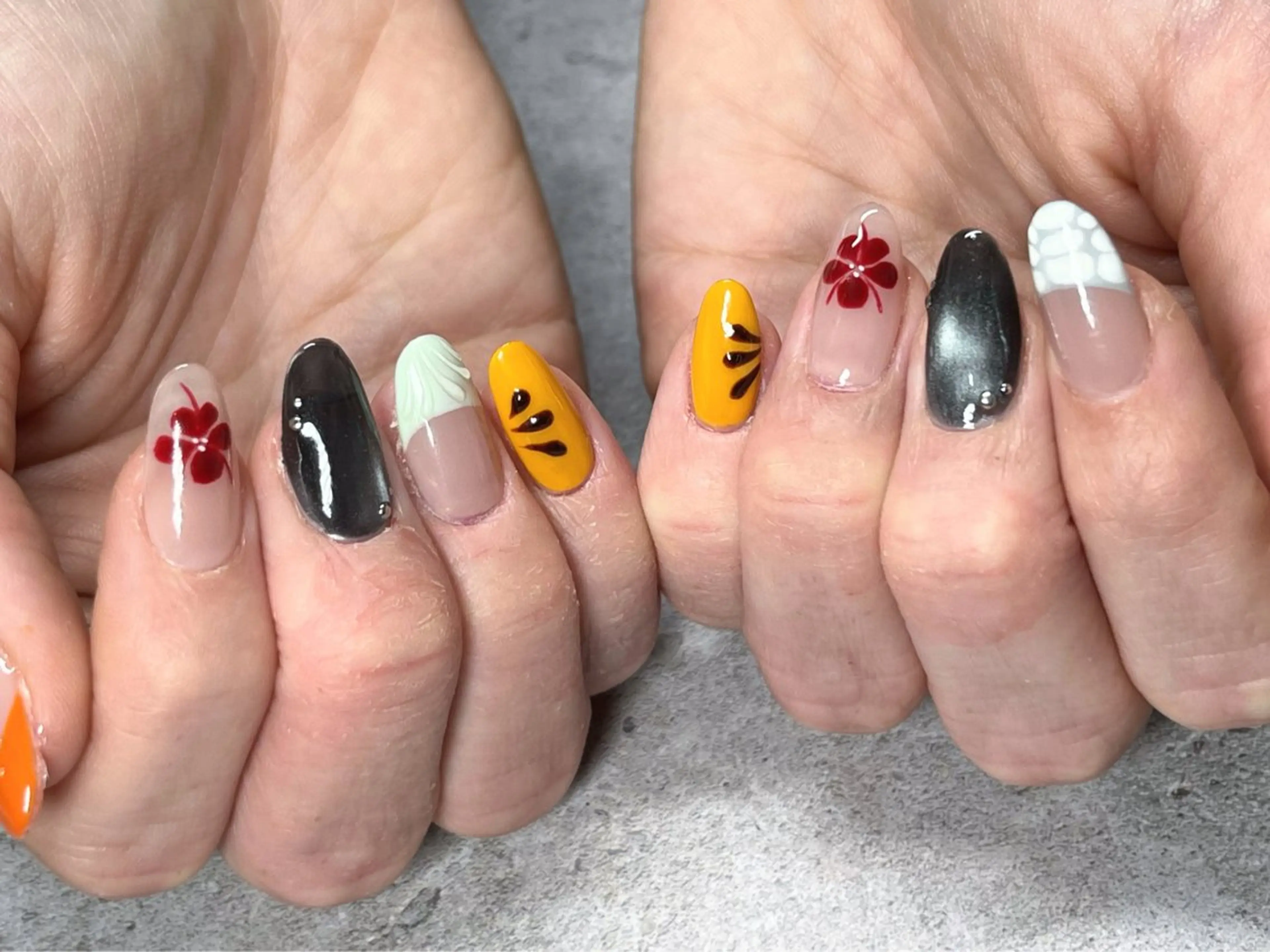 ネイル ハンドネイル なんば7nail YUZUHAのネイルデザイン