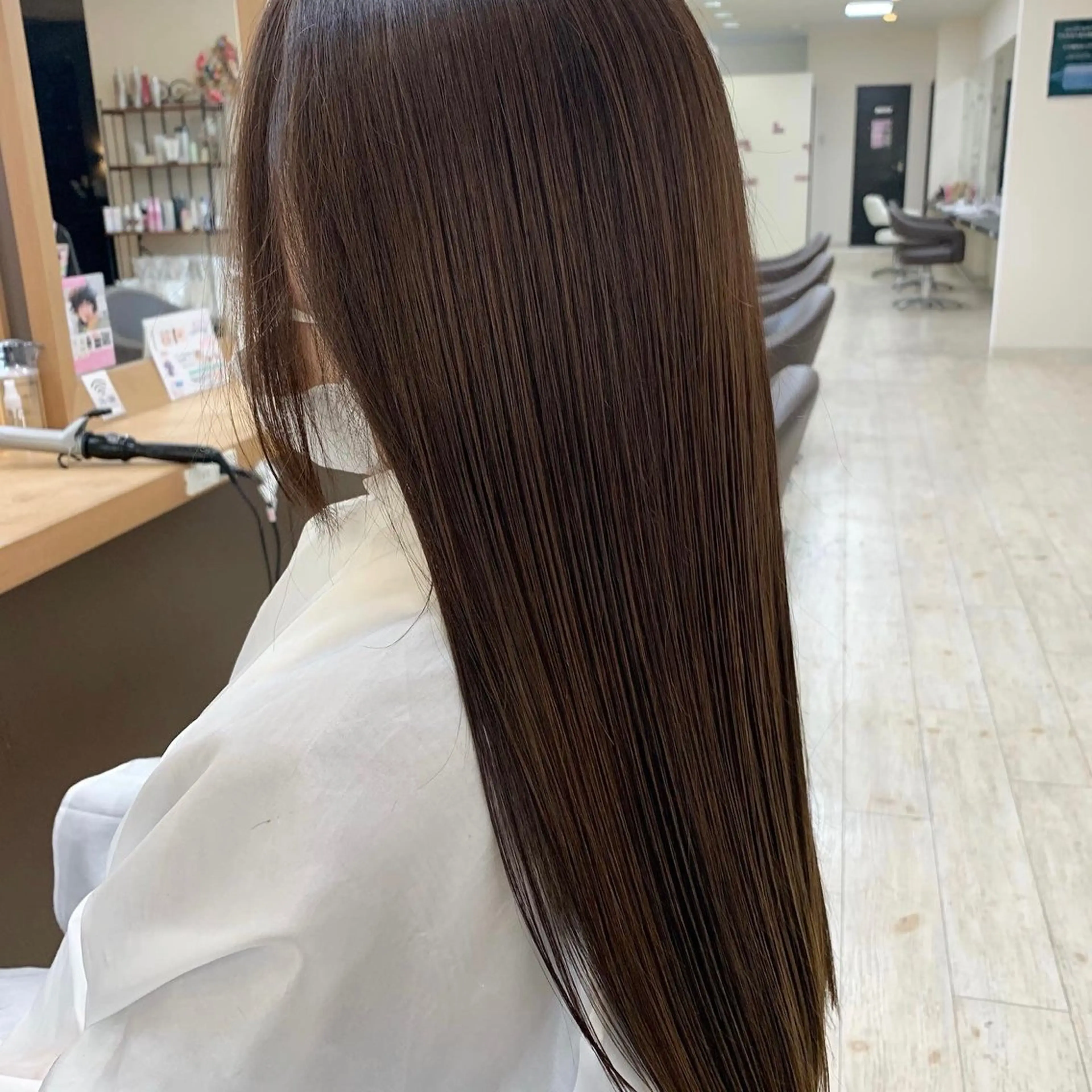 ロング カラー 髪質改善 縮毛矯正 トリートメント 髪質改善サロン Lien深井店のヘアスタイル