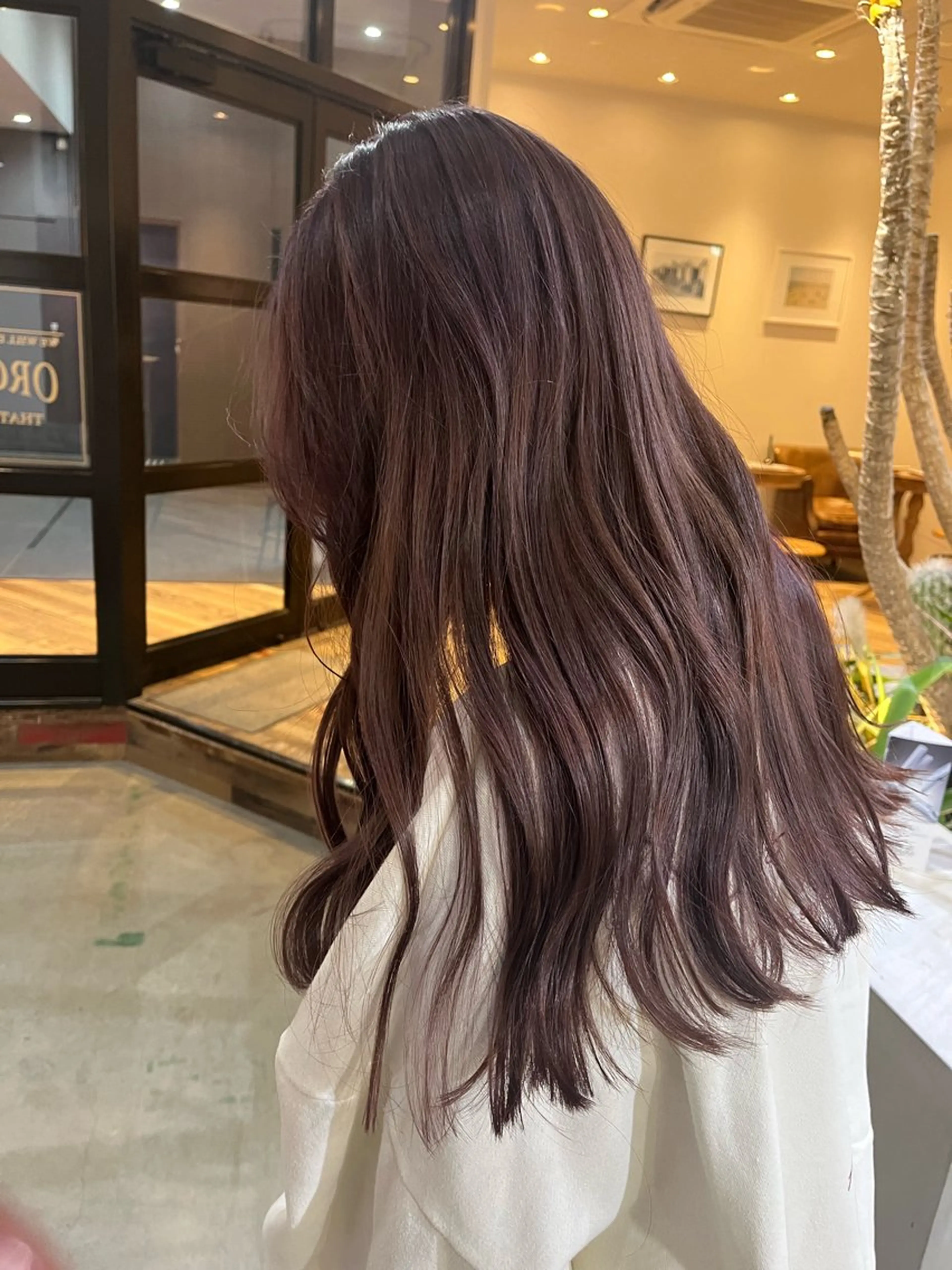 ロング カラー パーマ ヘアアレンジ メンズ メンズブリーチ ブリーチ ラベンダーカラー ラベンダーピンク ピンクカラー 中津/梅田/酸性 /髪質改善/愛芽のヘアスタイル