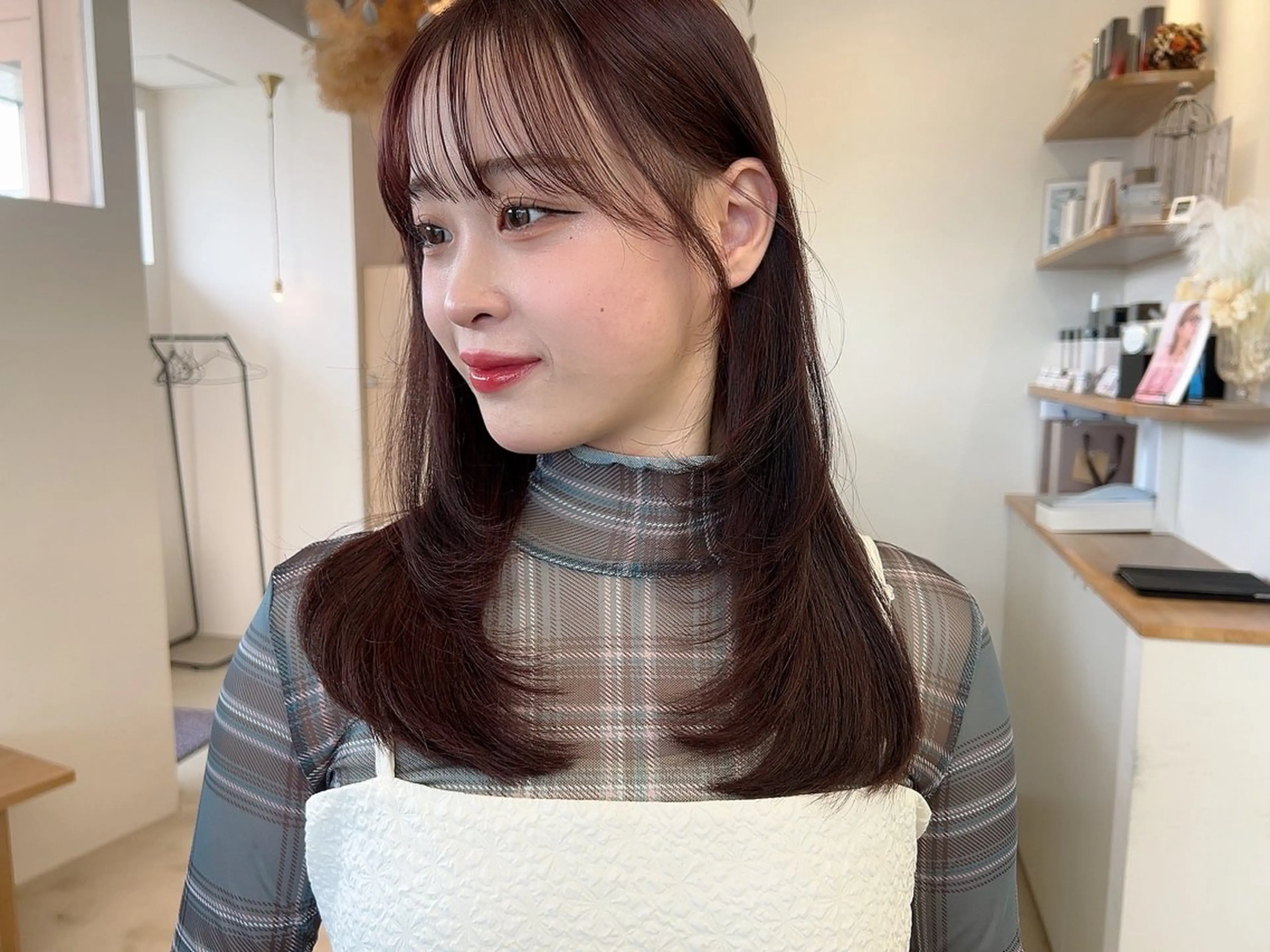 セミロング カット ヘアカラー トリートメント vince. moekoのヘアスタイル