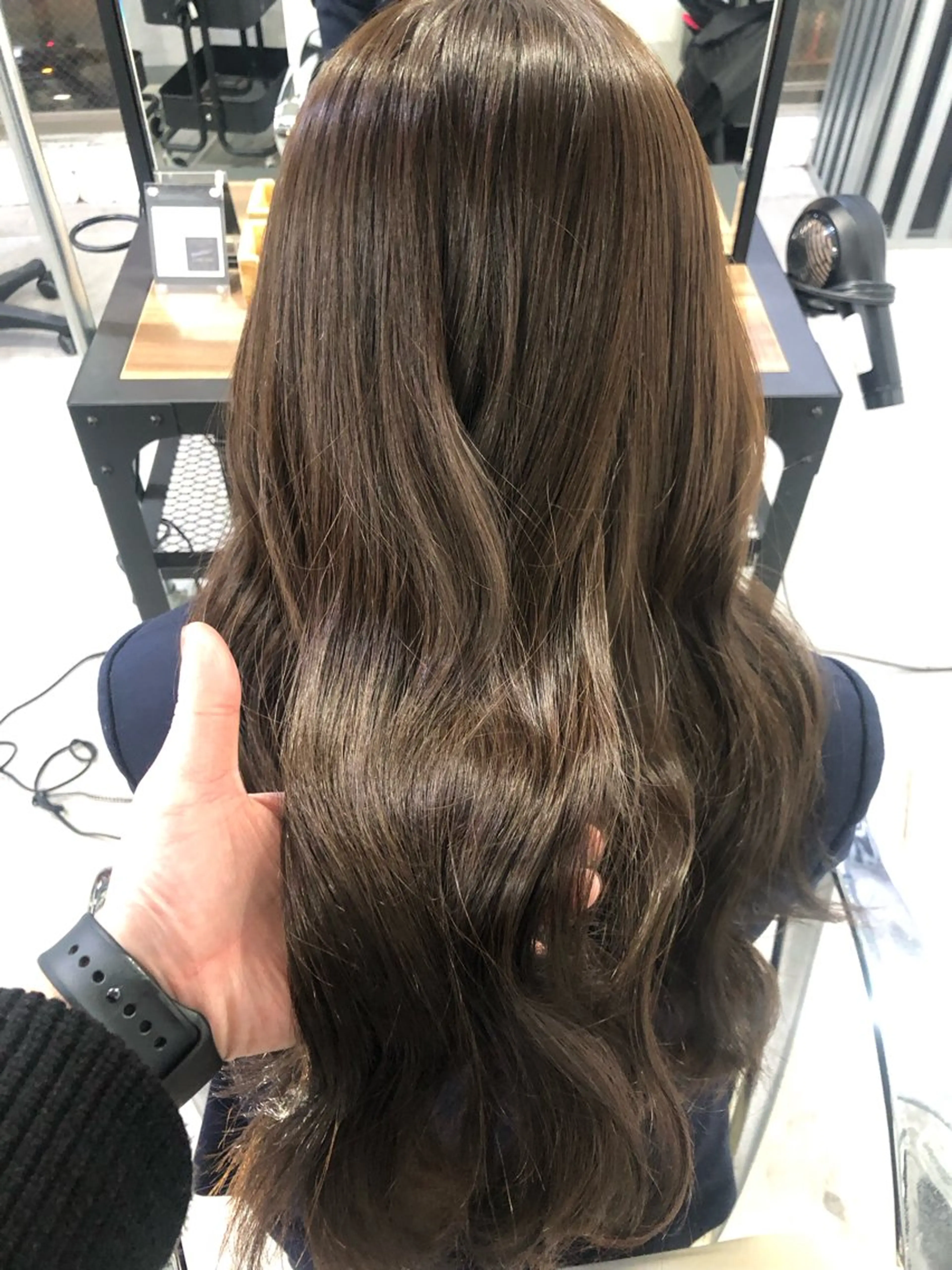 ミディアム カラー ヘアカラー トリートメント 艶髪育成サロン 京橋　shinのヘアスタイル