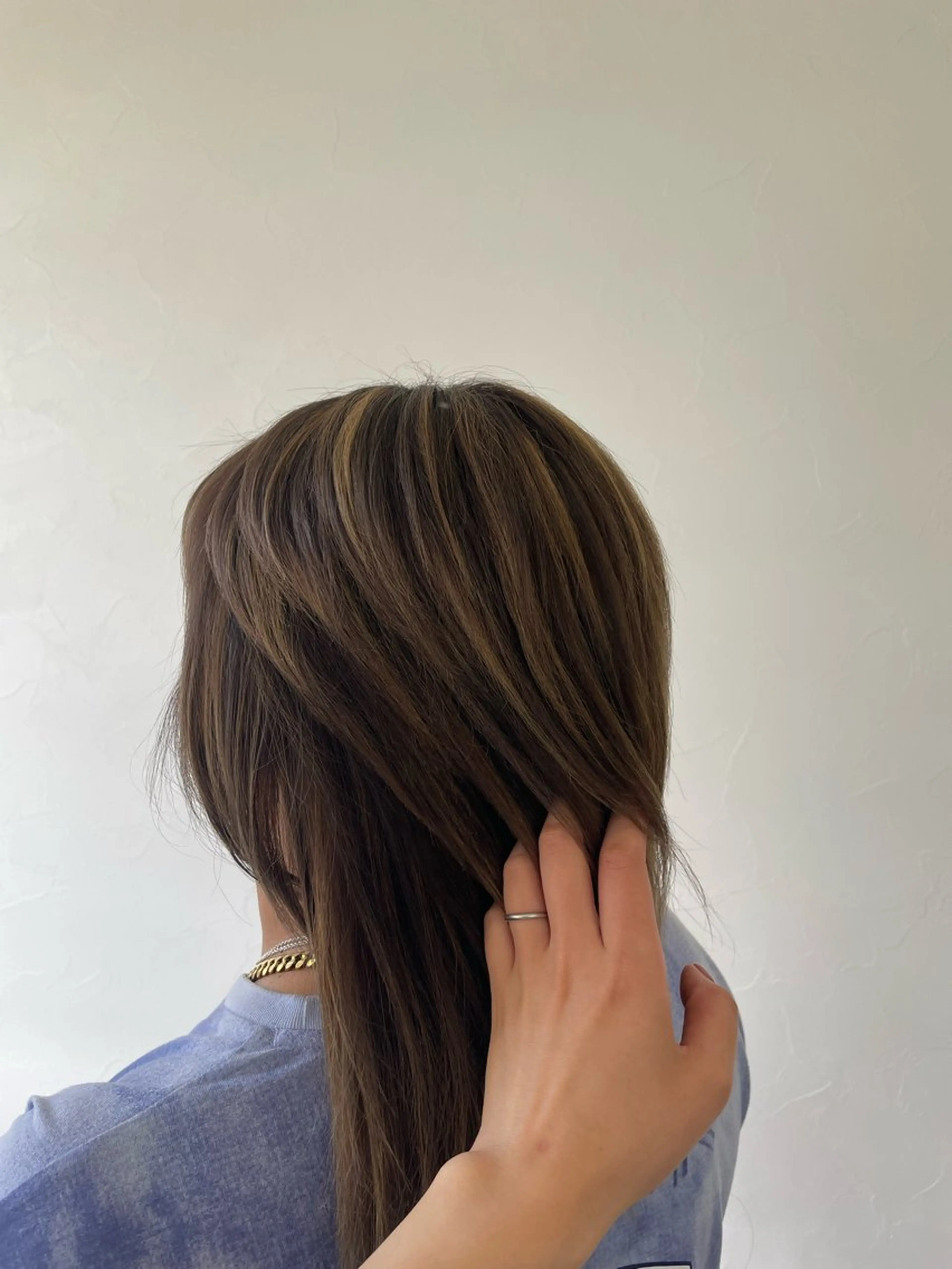 ミディアム カラー ハイライトカラー ハイライト 弥祝 minoriのヘアスタイル