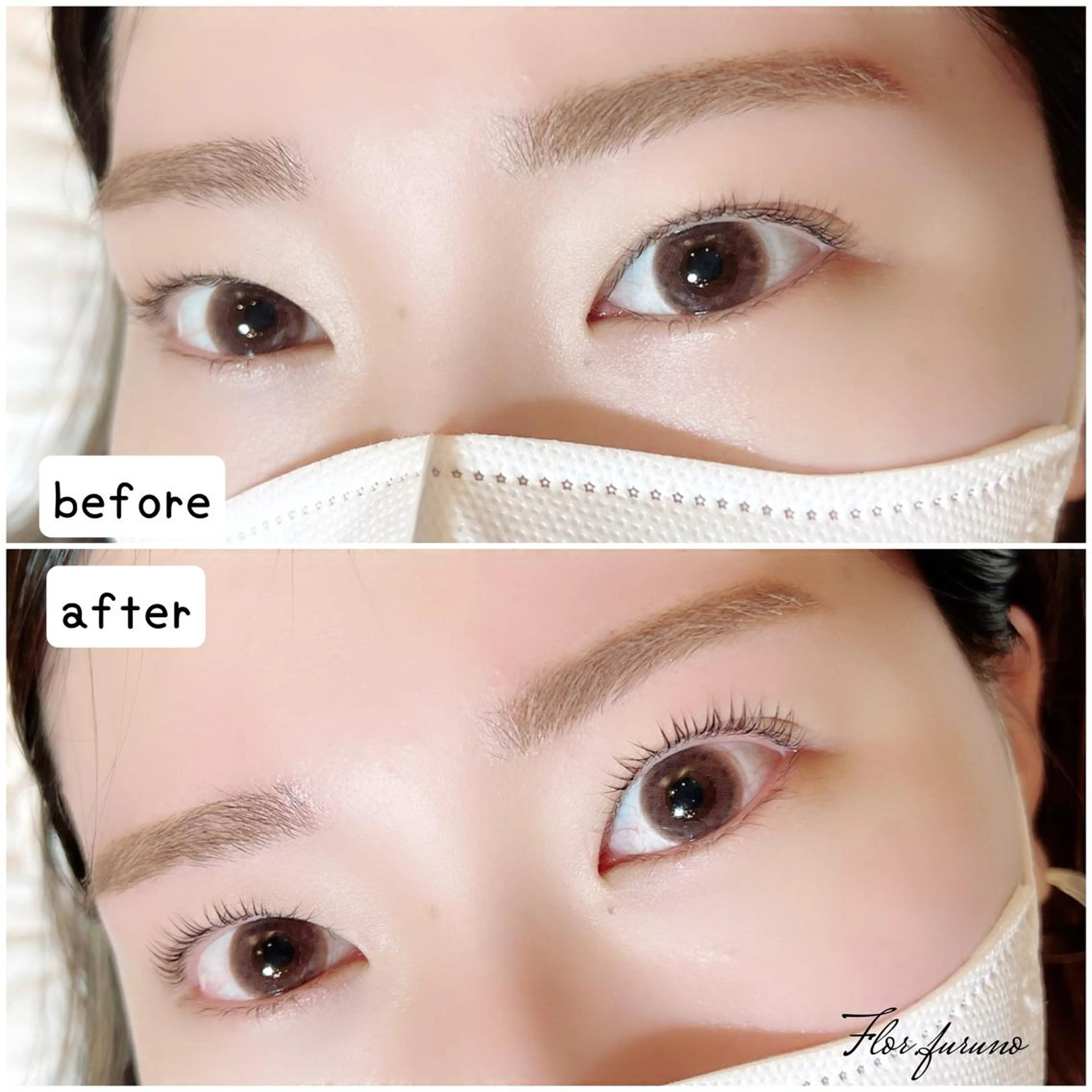 マツエク・マツパ アイブロウ マツパ Flor上大岡 ＊フルノ リナ＊のマツエク・マツパデザイン