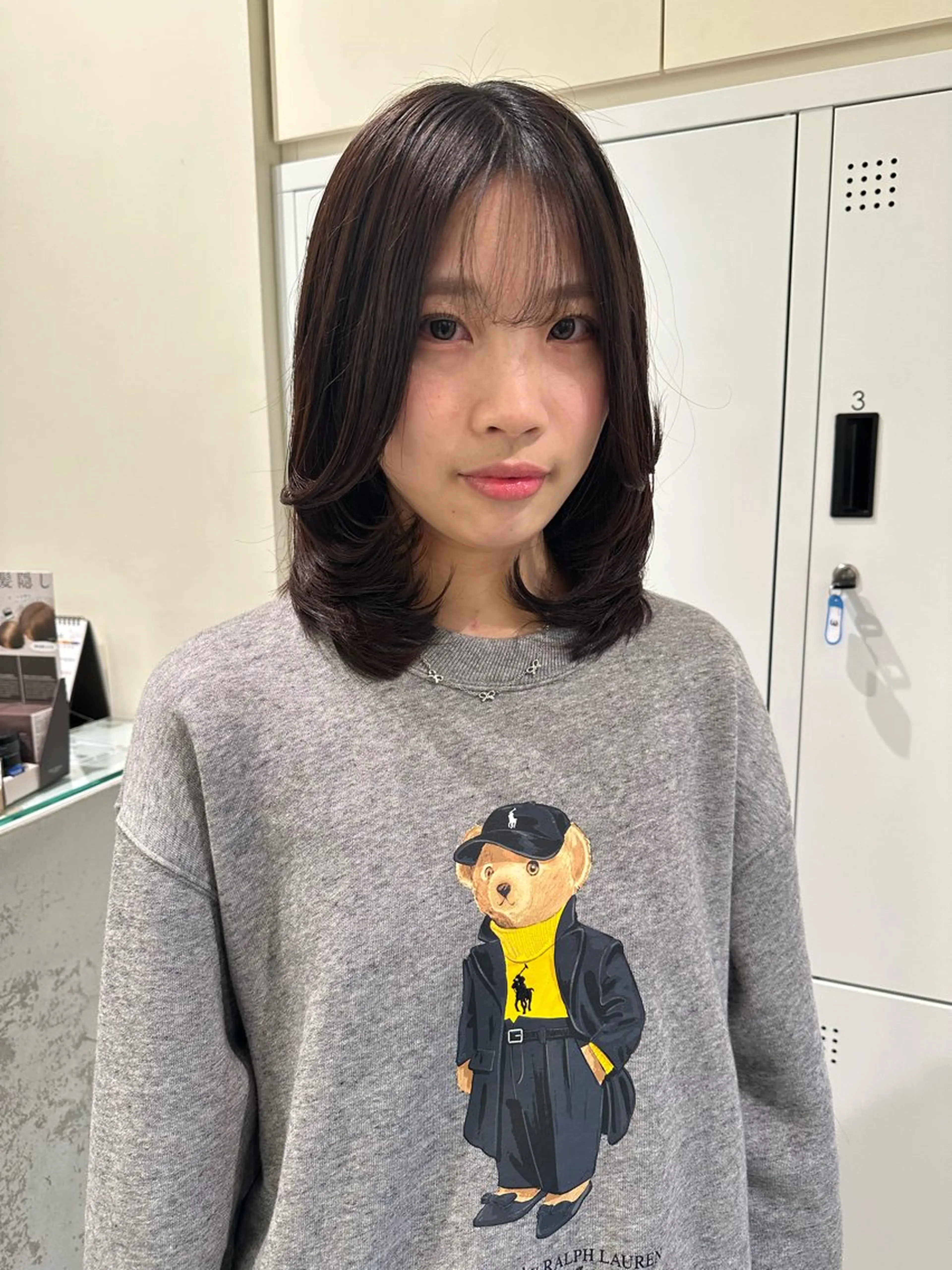 ミディアム ミディアムレイヤー レイヤーカット カット トリートメント 茅ヶ崎/ alomのヘアスタイル