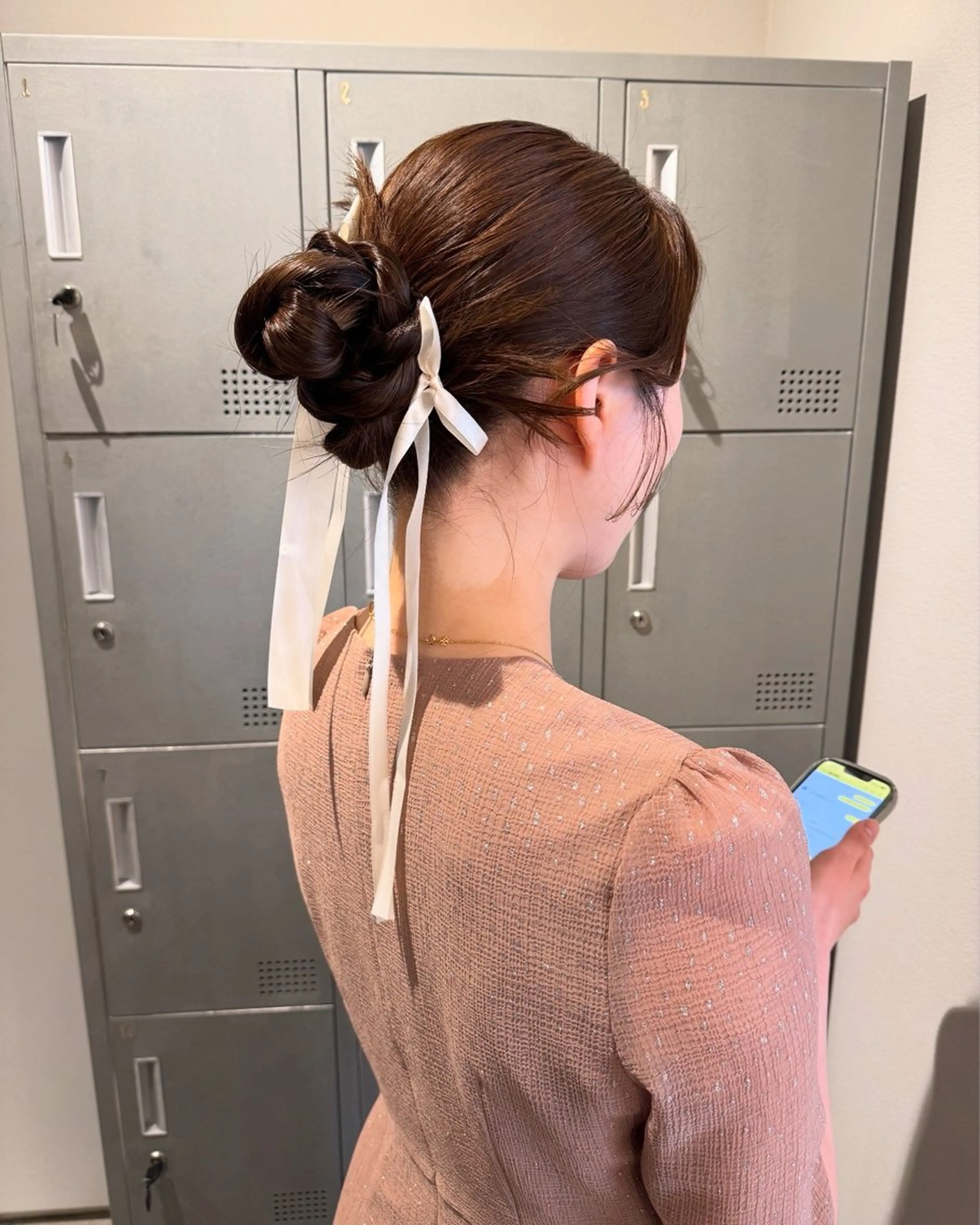 ロング ヘアアレンジ ヘアセット ブリーチ/アレンジ 天満/chihiroのヘアスタイル