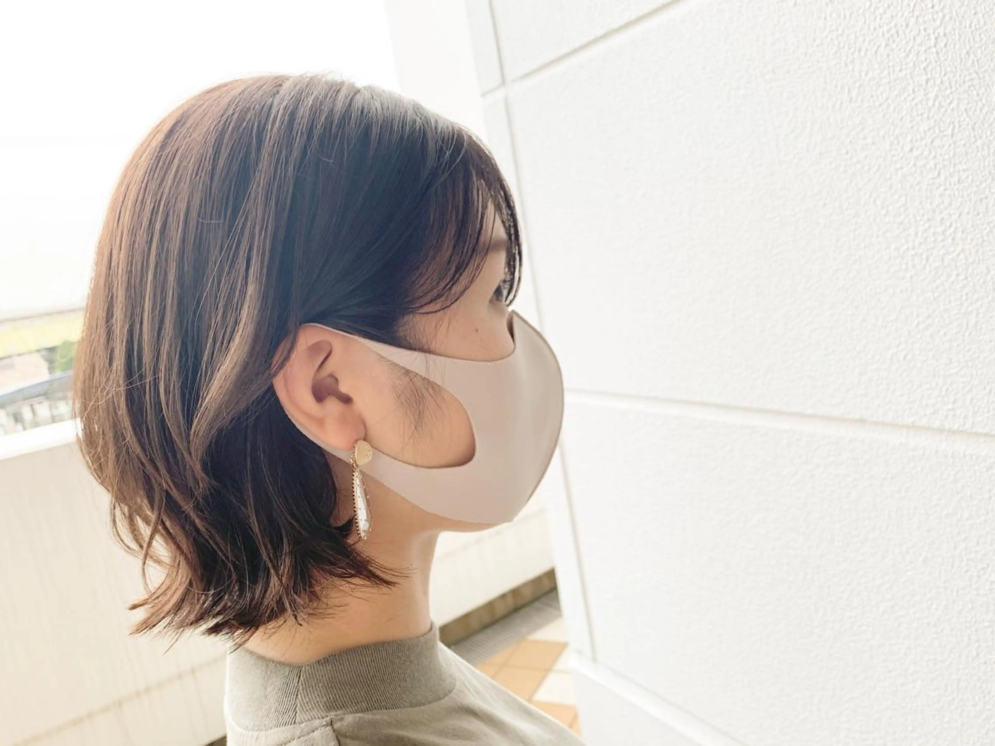 ショート ハイライト 佐々木 優衣のヘアスタイル