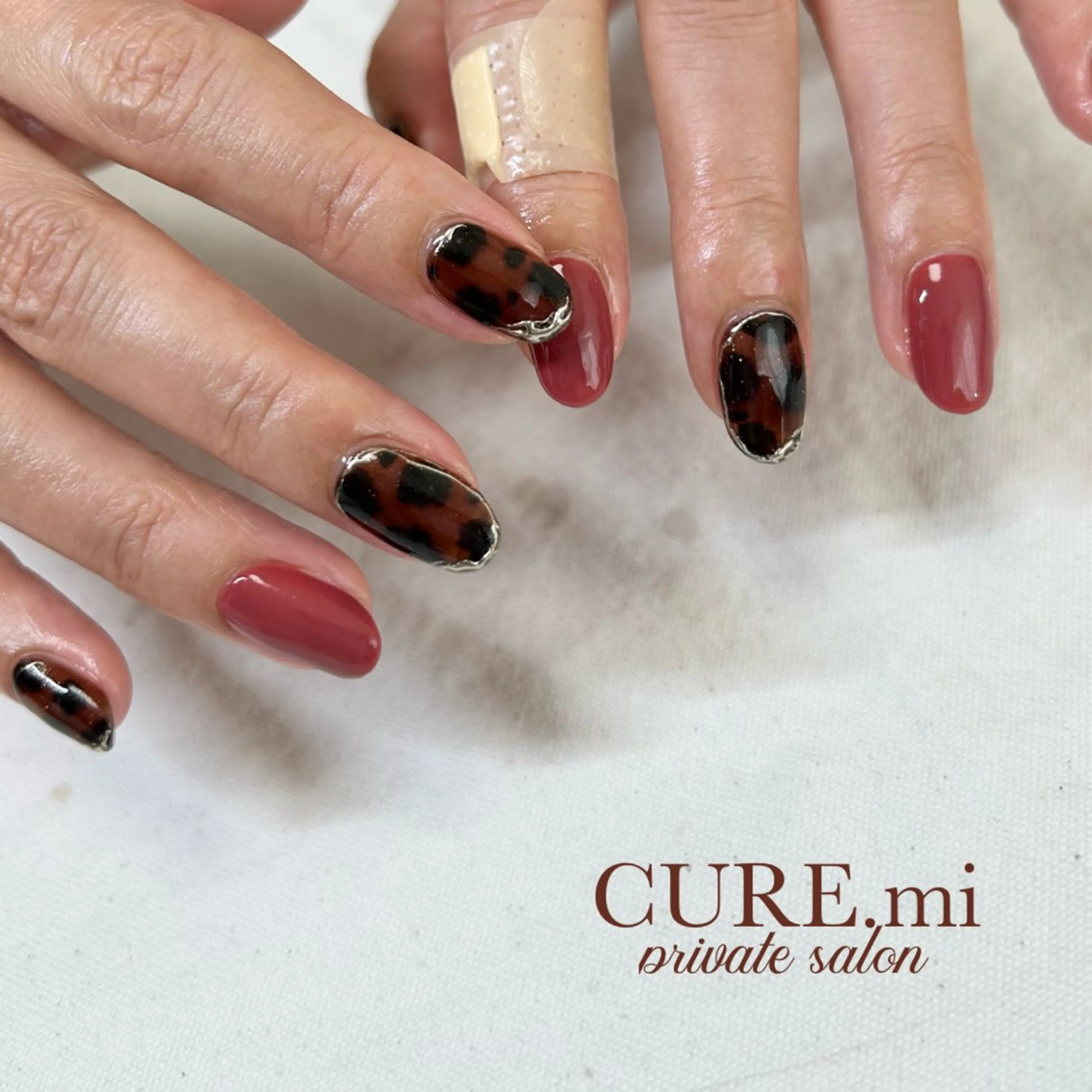 ネイル アニマル柄 べっ甲ネイル ハンドネイル ハンドケア 伊藤 美香のその他イメージ