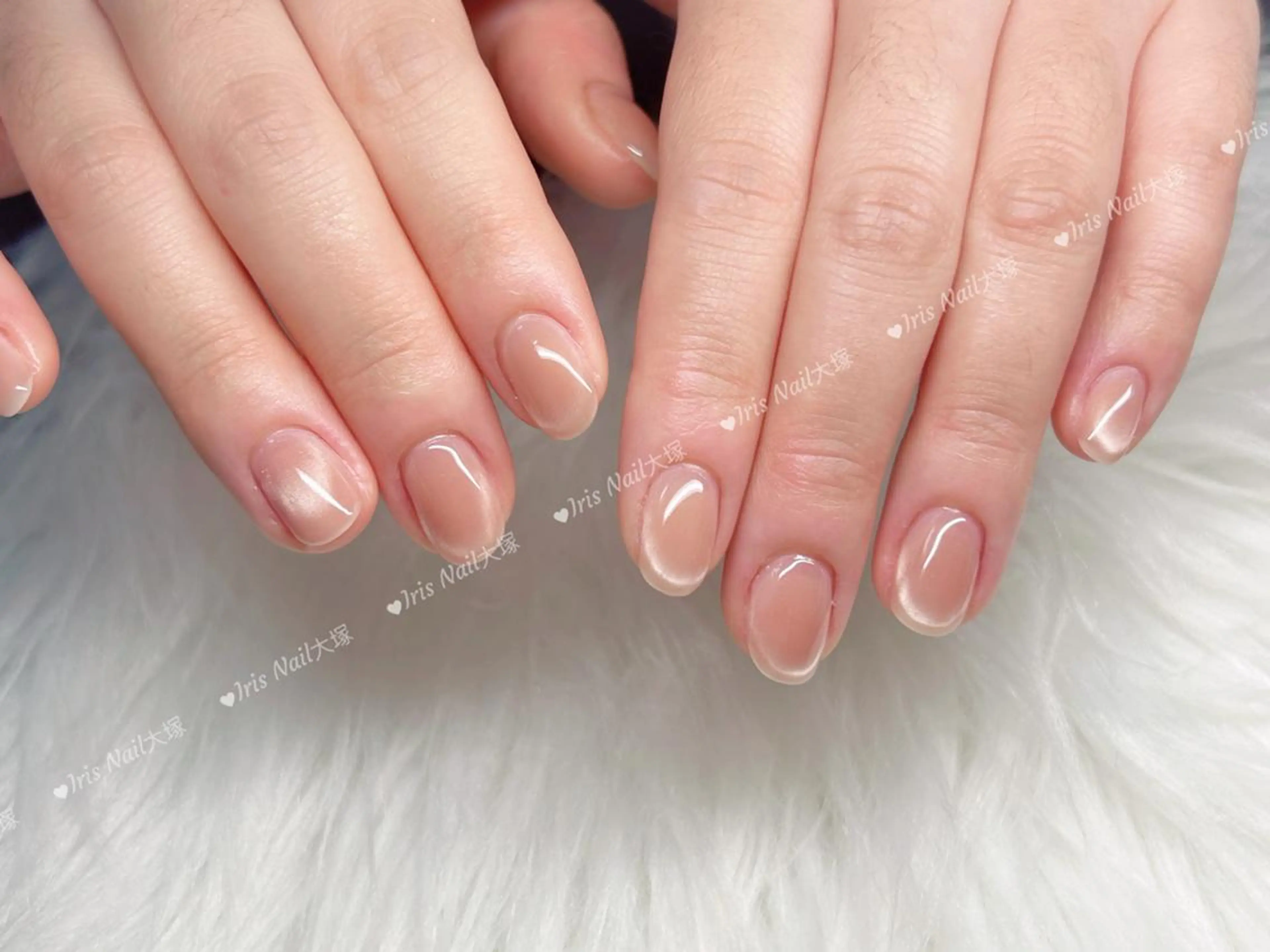 ネイル フレンチネイル マグネットネイル マグネットフレンチ ワンホンネイル ハンドネイル ハンドケア 💕藤江 月🌸🍒のネイルデザイン