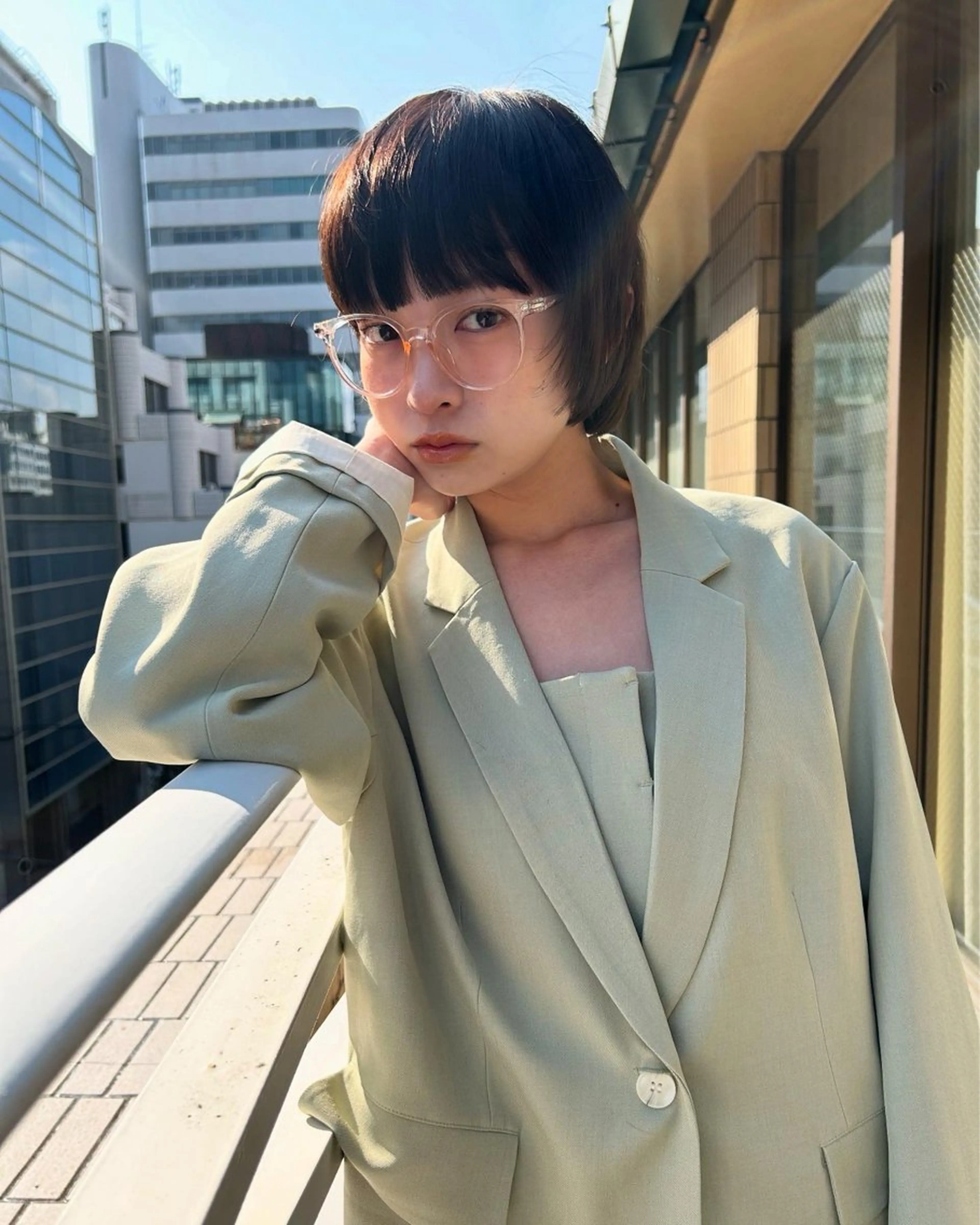 ショート カラー カット ヘアカラー トリートメント ショート/ボブ/ 心斎橋/宮脇美奈のヘアスタイル