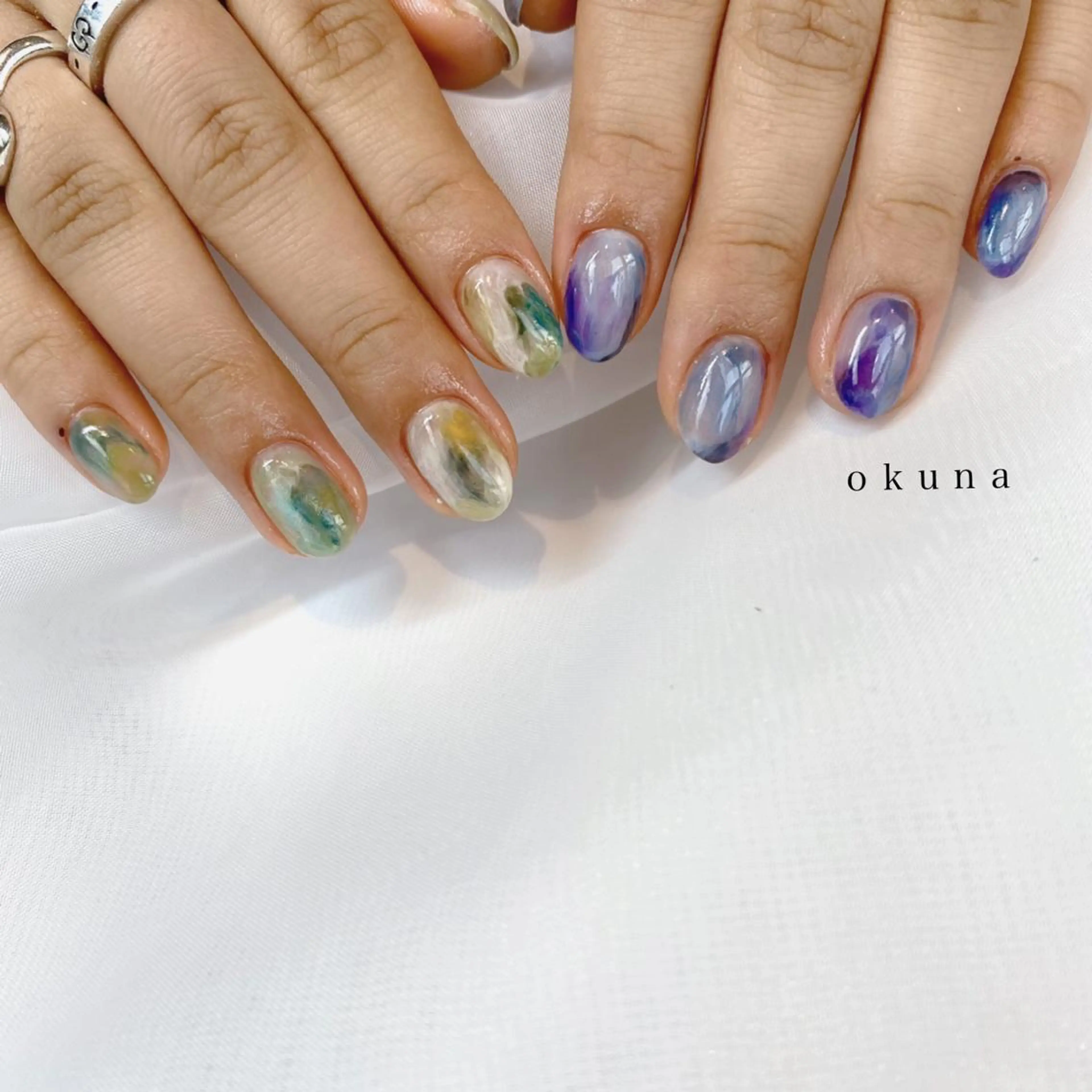 ネイル ニュアンスネイル ハンドネイル パンチャパンチャ ネイルサロンのネイルデザイン