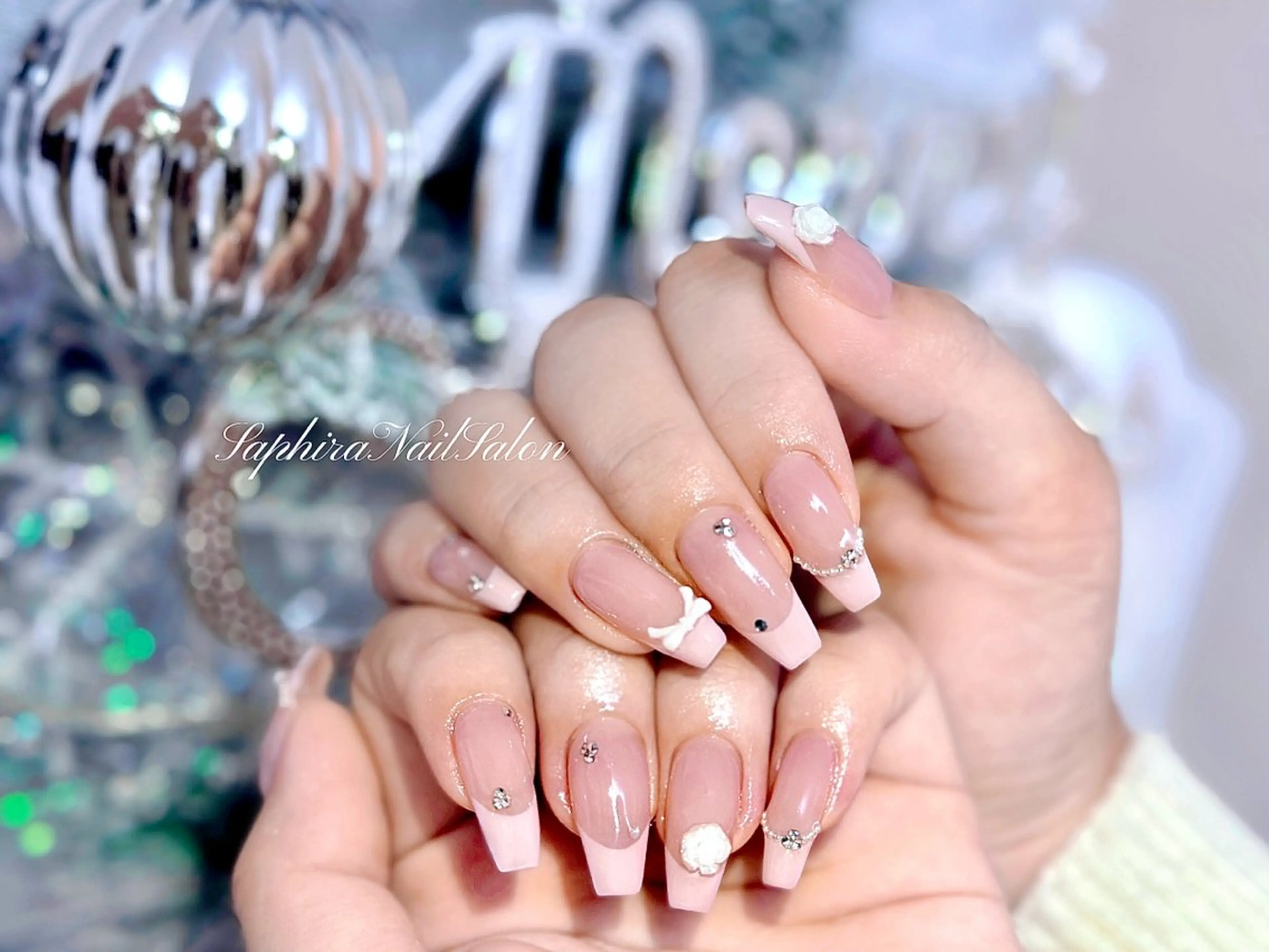 カラー ハンドネイル Saphiraネイル サロン錦糸町のネイルデザイン