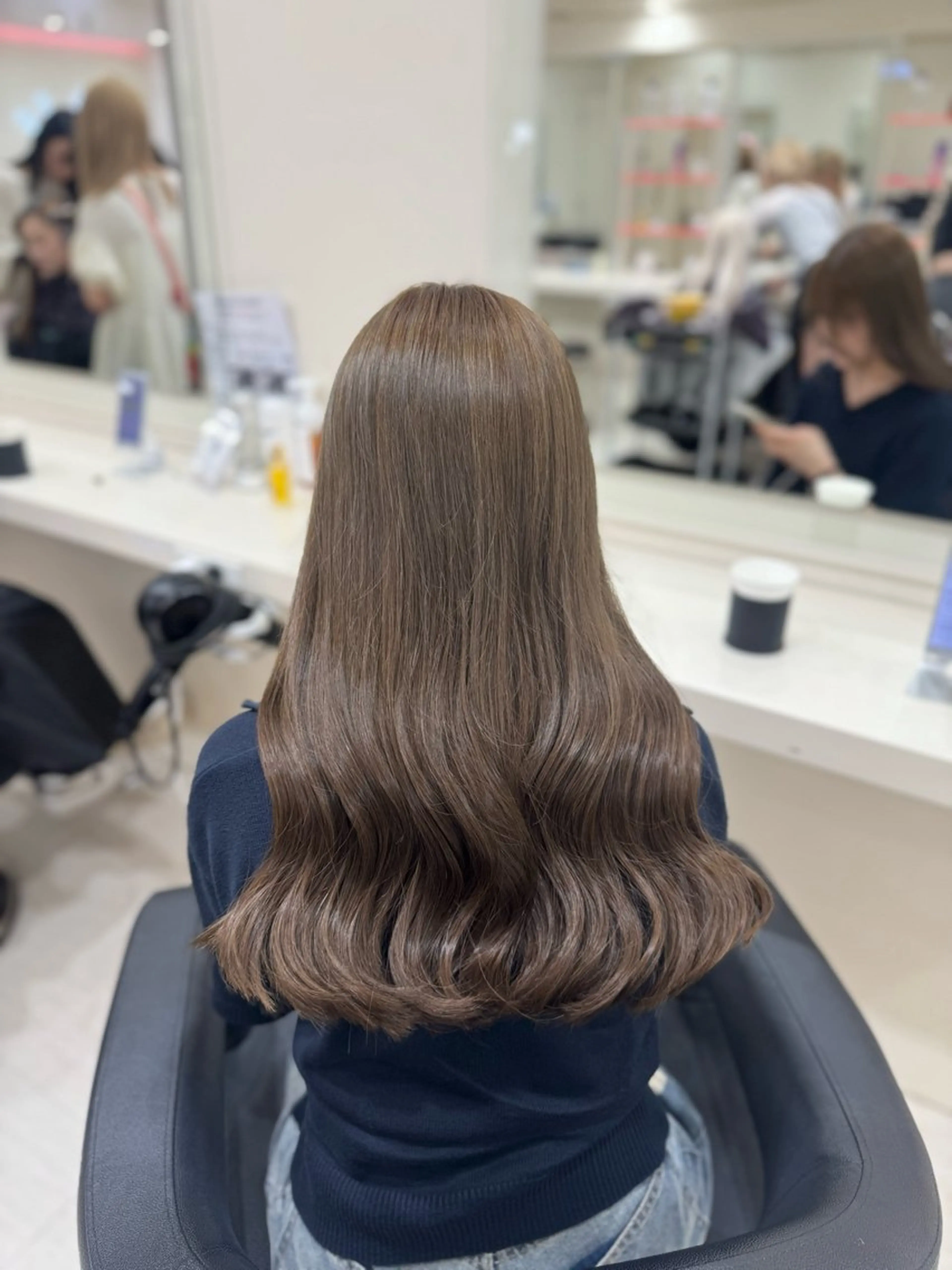 ロング カラー カット ヘアカラー 🤍韓国大人っぽ ベージュMAI🤍のヘアスタイル
