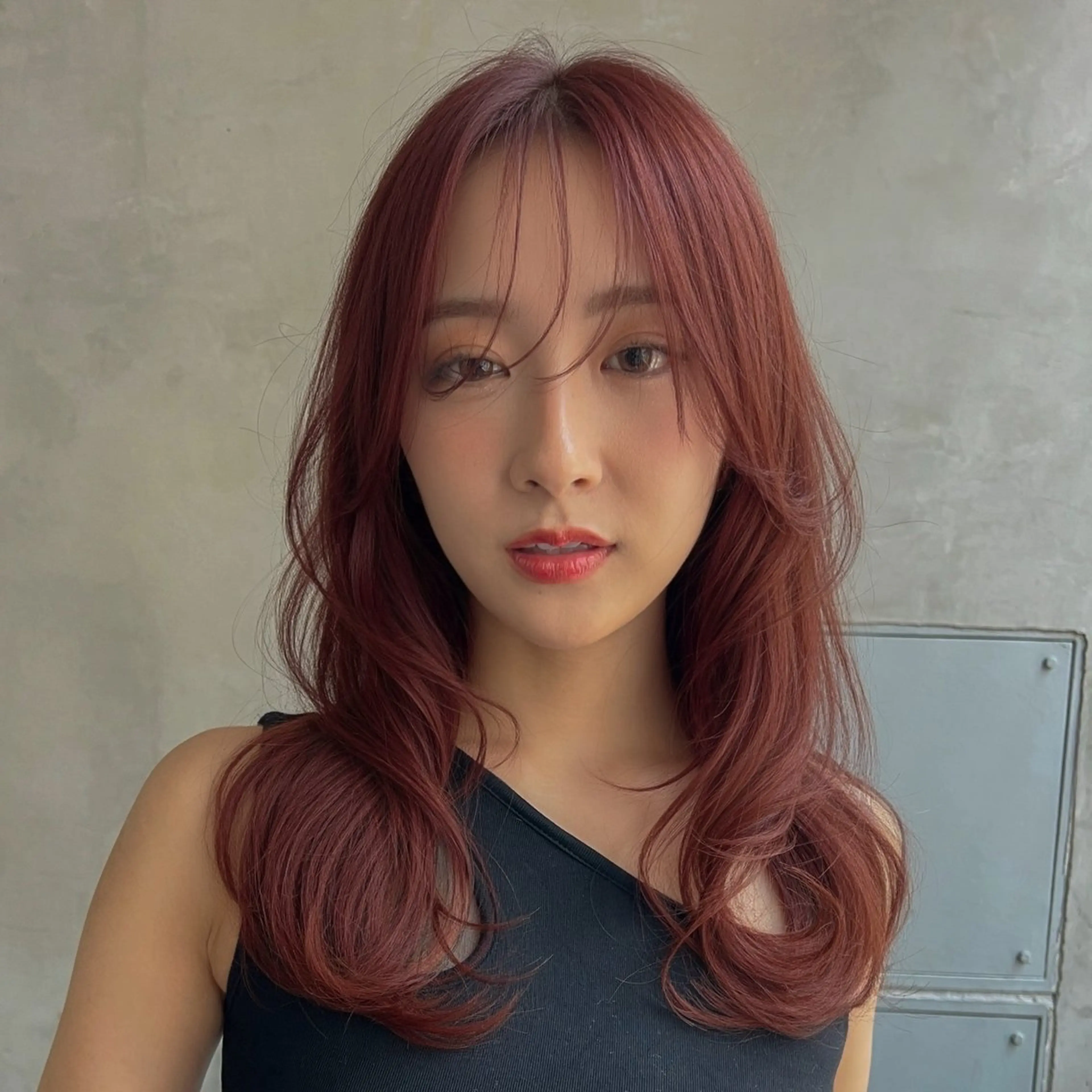 セミロング カラー ブラウンカラー 透明感カラー ピンクカラー ピンクブラウン ⚜️ブリーチ× 透明感✨Hayatoのヘアスタイル