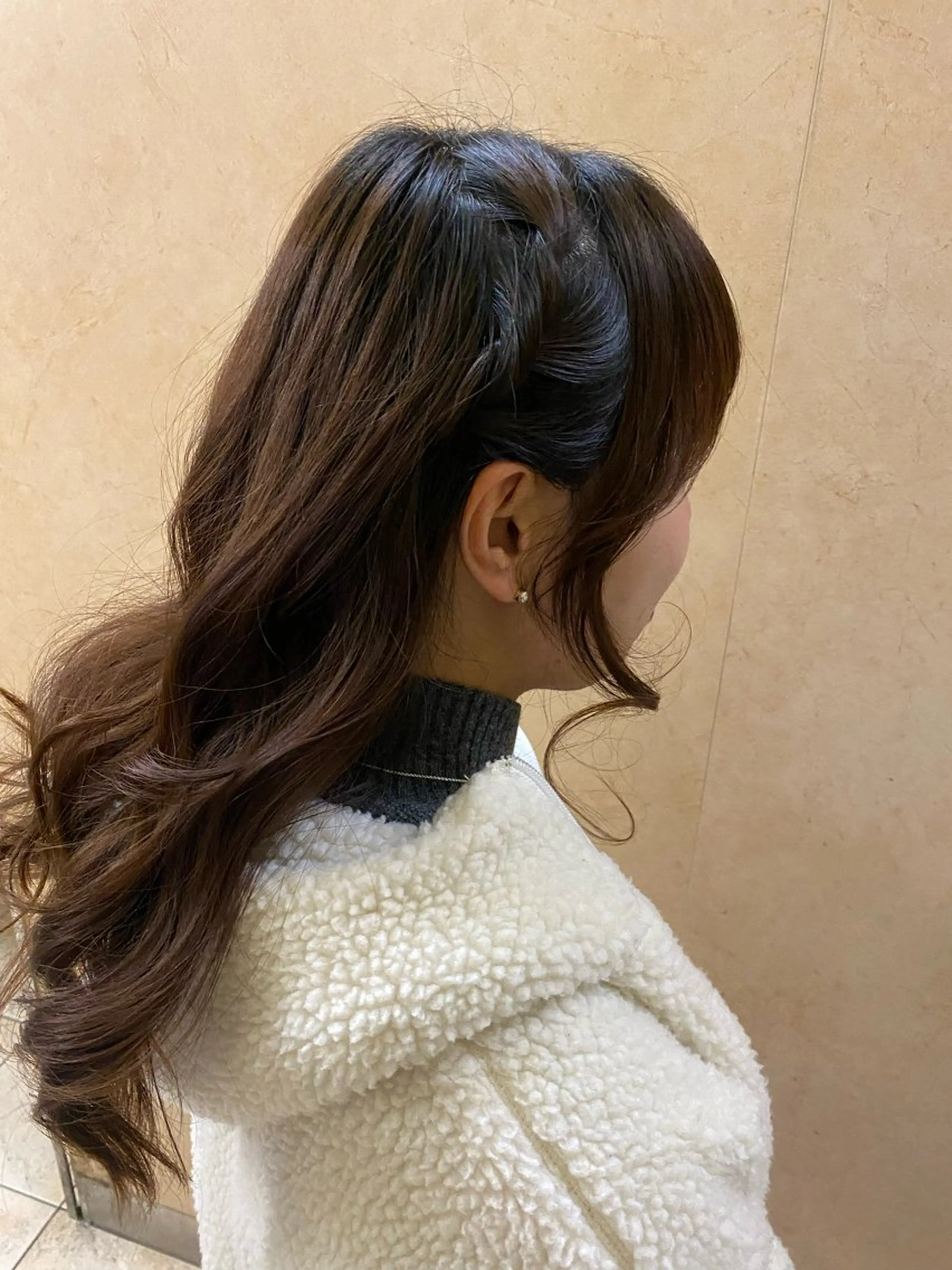 ロング ヘアアレンジ yui/パーマ/ メンズカットのヘアスタイル