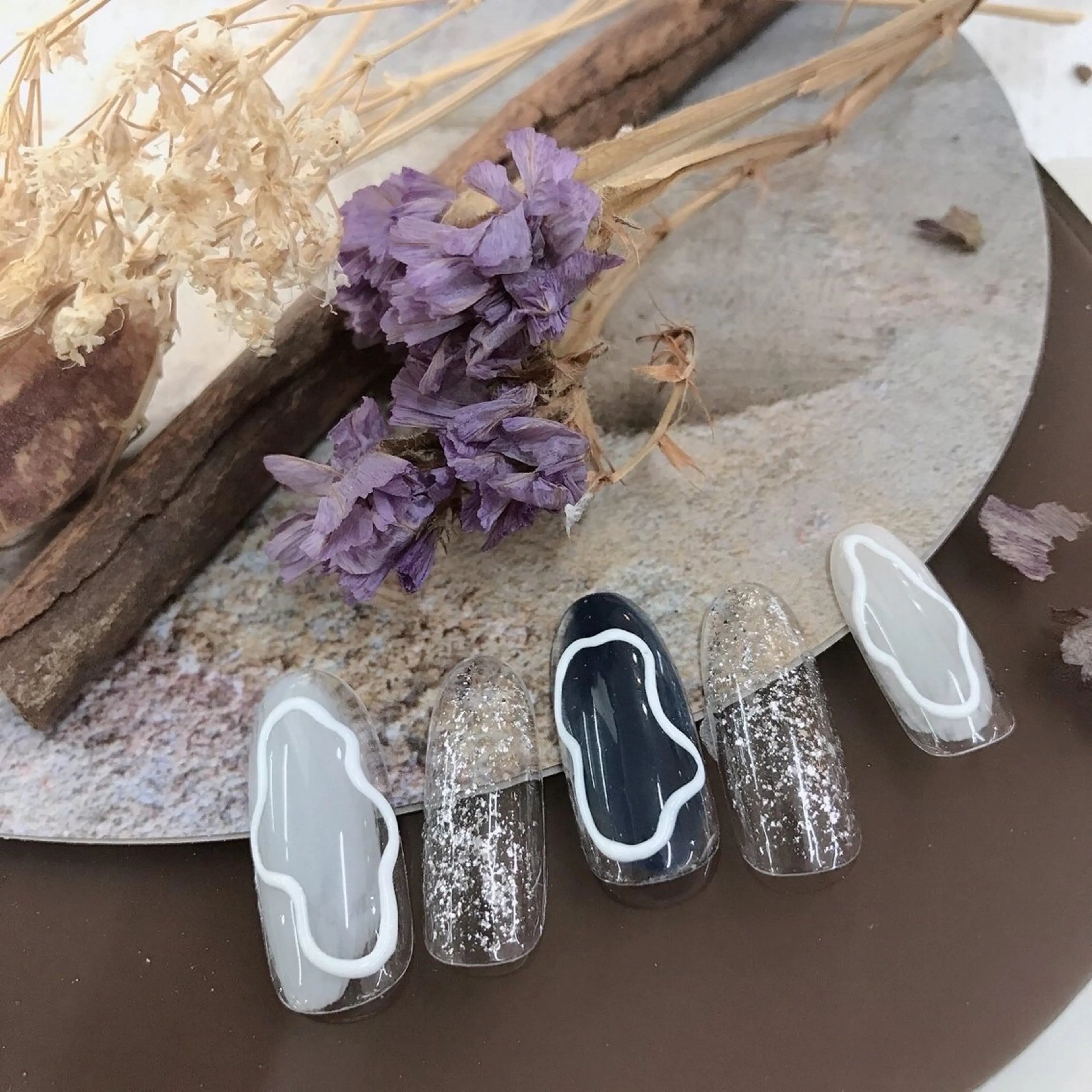 ネイル アートネイル ネイルチップ ⭐︎休業中の練習⭐︎ JNA認定講師髙橋のネイルデザイン