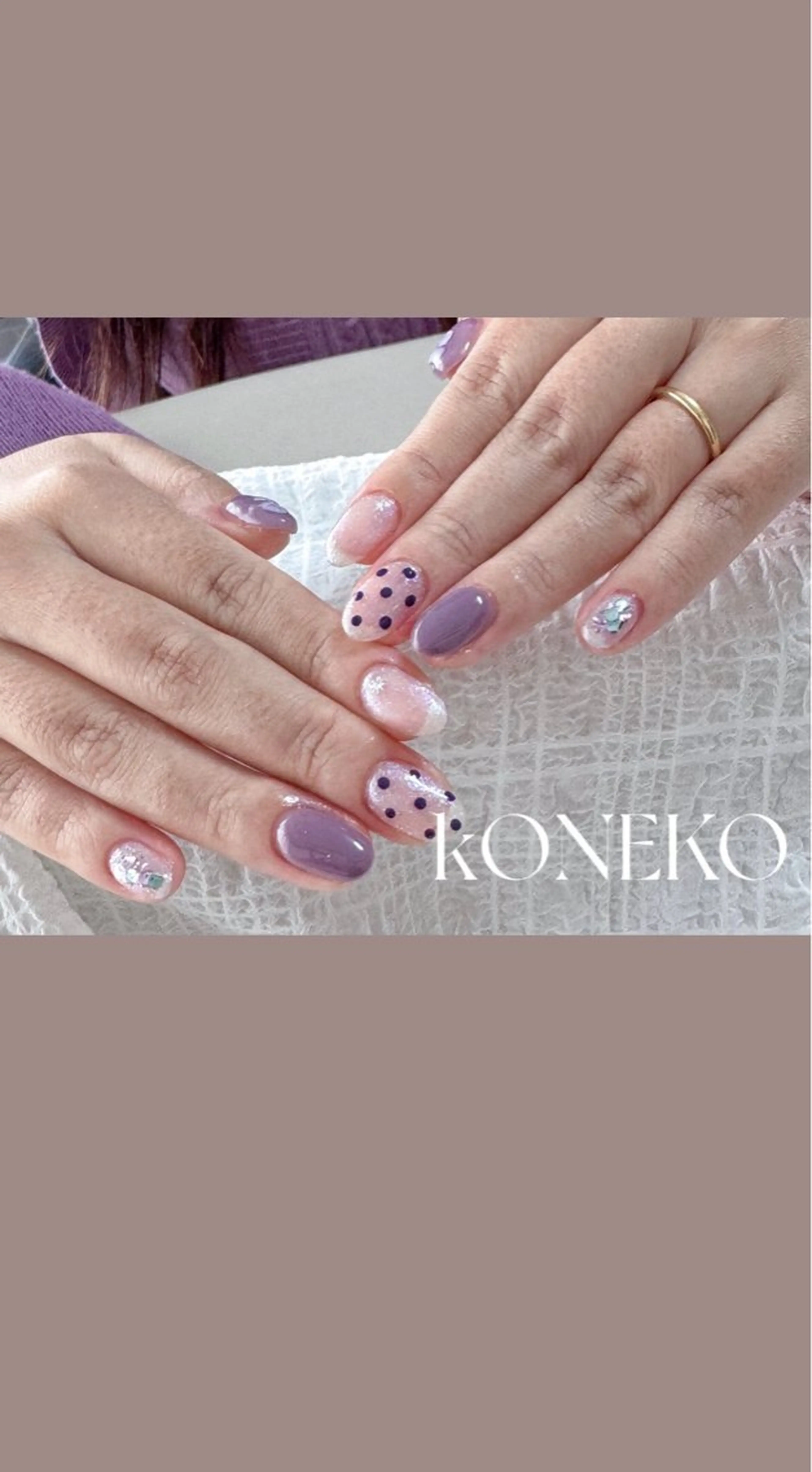ネイル コネコネイルサロン モデル用のネイルデザイン