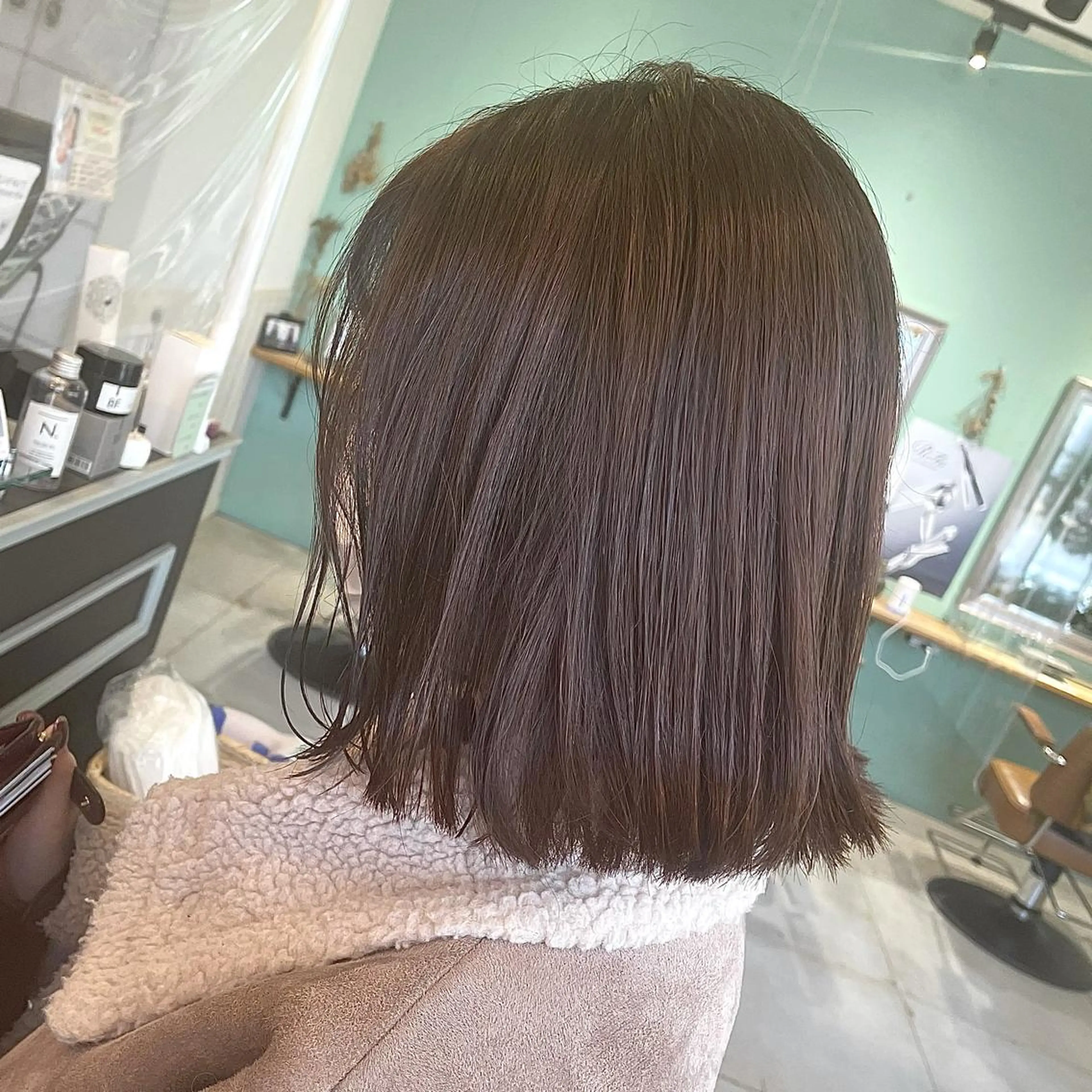 ミディアム カラー スナコザワ レナのヘアスタイル