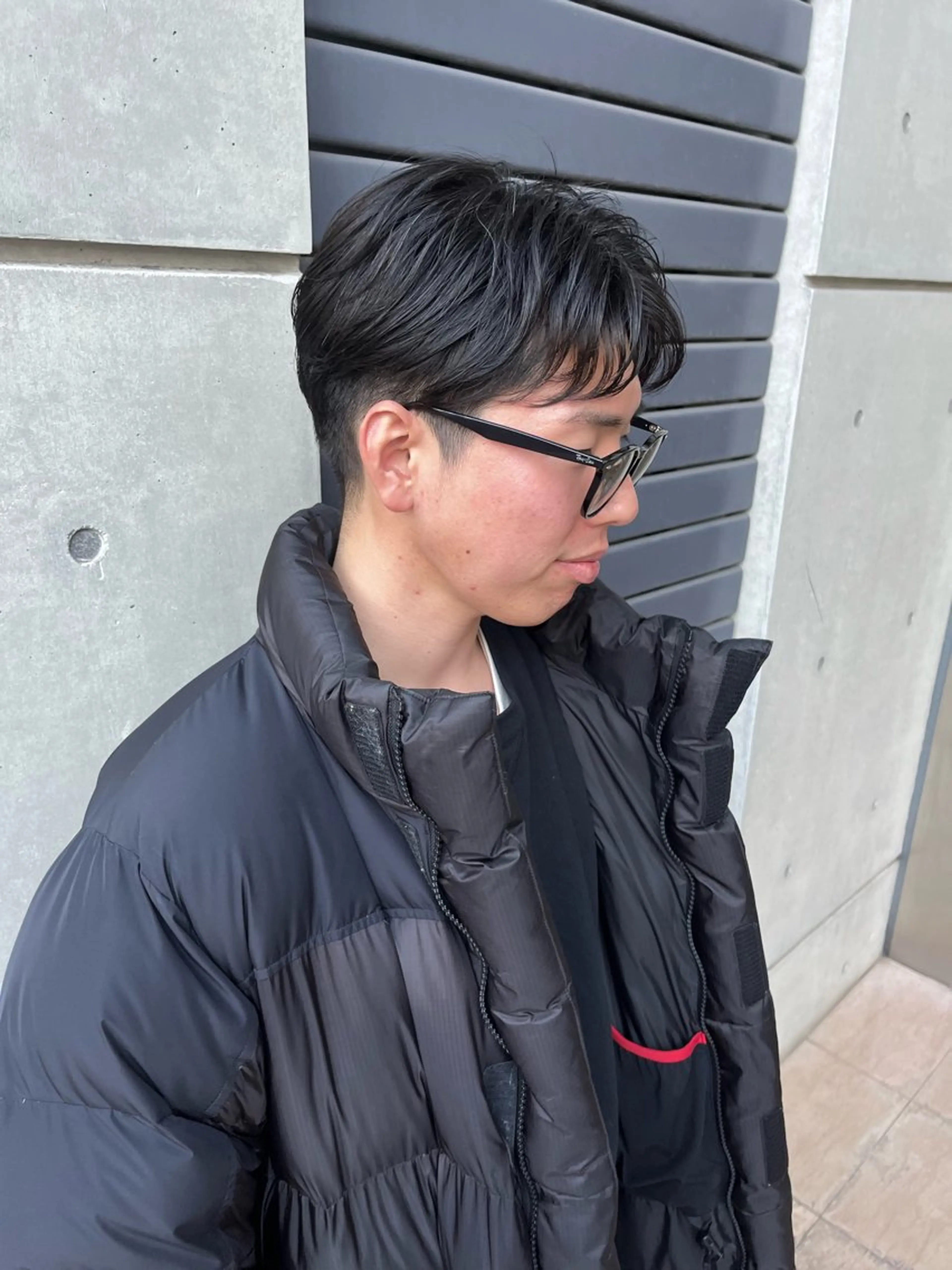 ショート パーマ メンズ メンズパーマ 透明感カラー人気 ナンバーワンMIYUのヘアスタイル