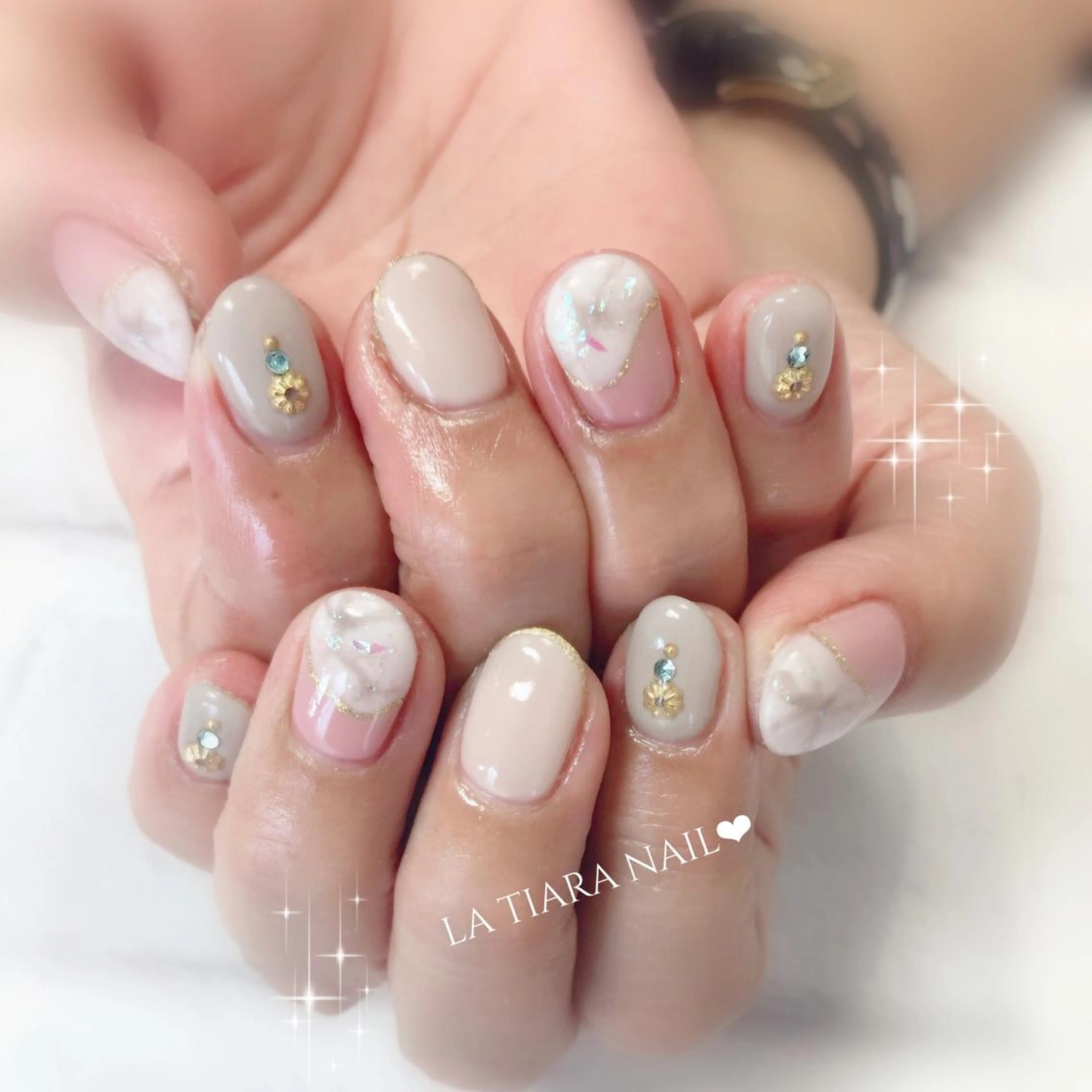 ネイル ハンドネイル Blue bird  nailのネイルデザイン