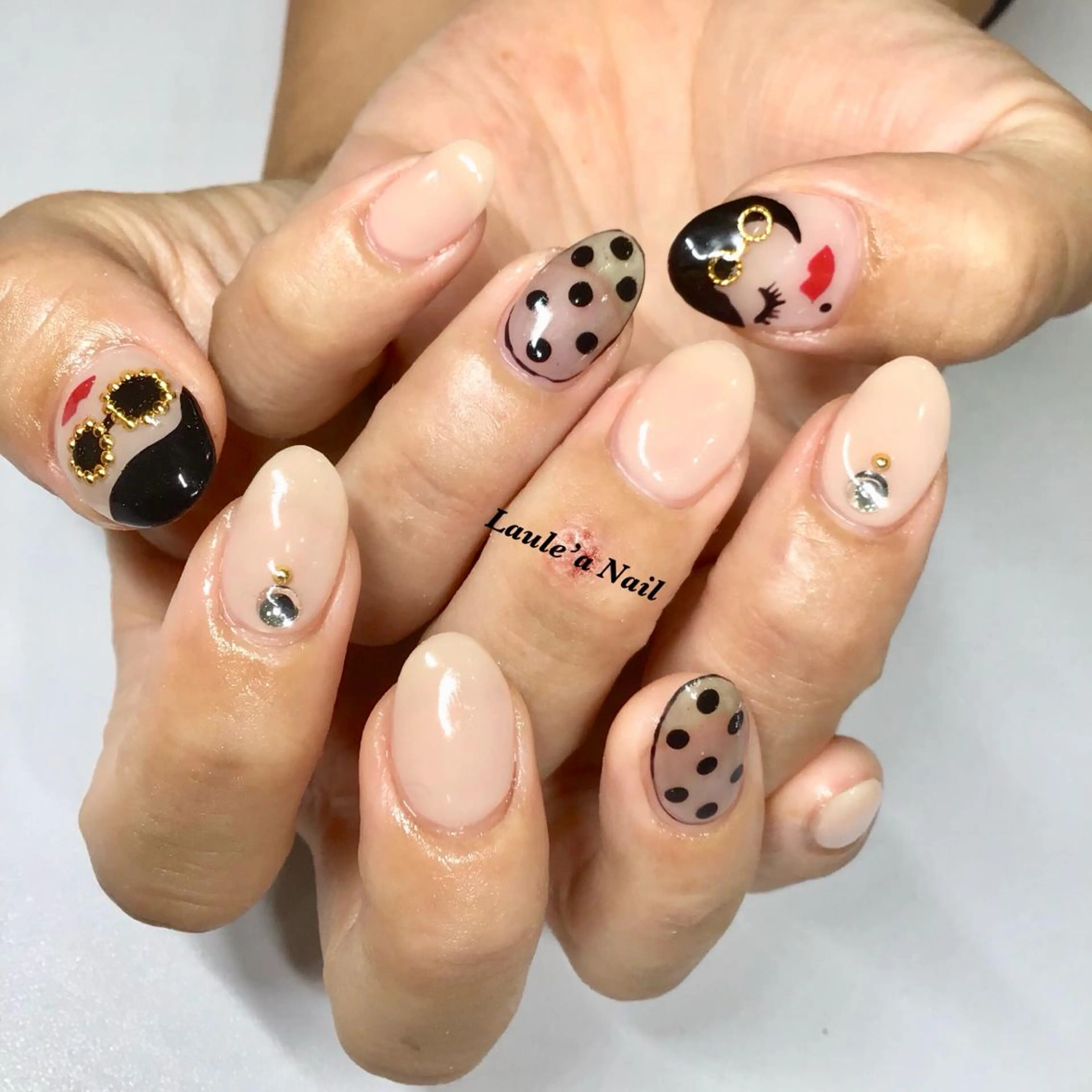 ロング カラー ネイル マツエク・マツパ 福田 加奈のネイルデザイン