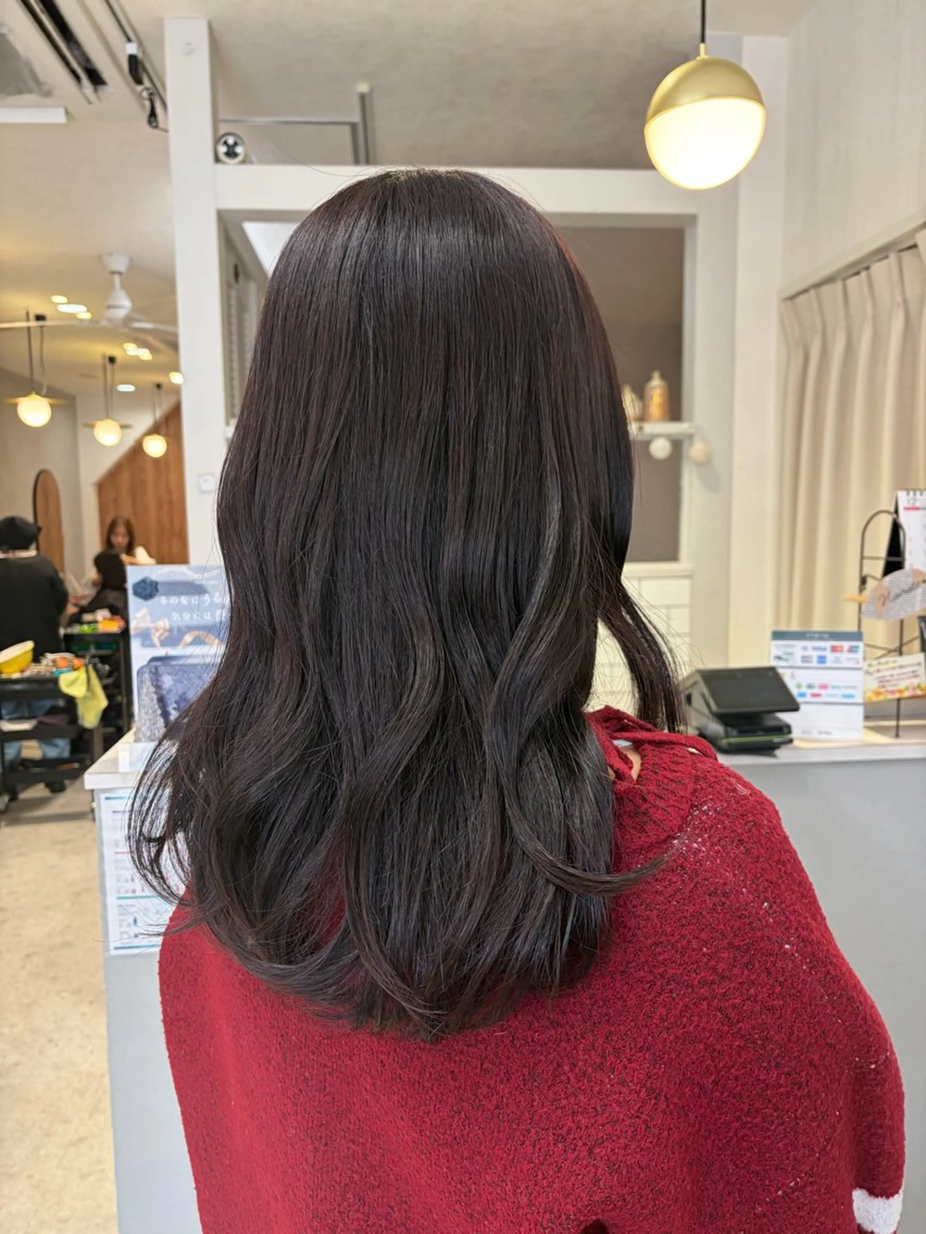 セミロング カット ヘアカラー トリートメント ハイレート🤍🫧 池田のヘアスタイル