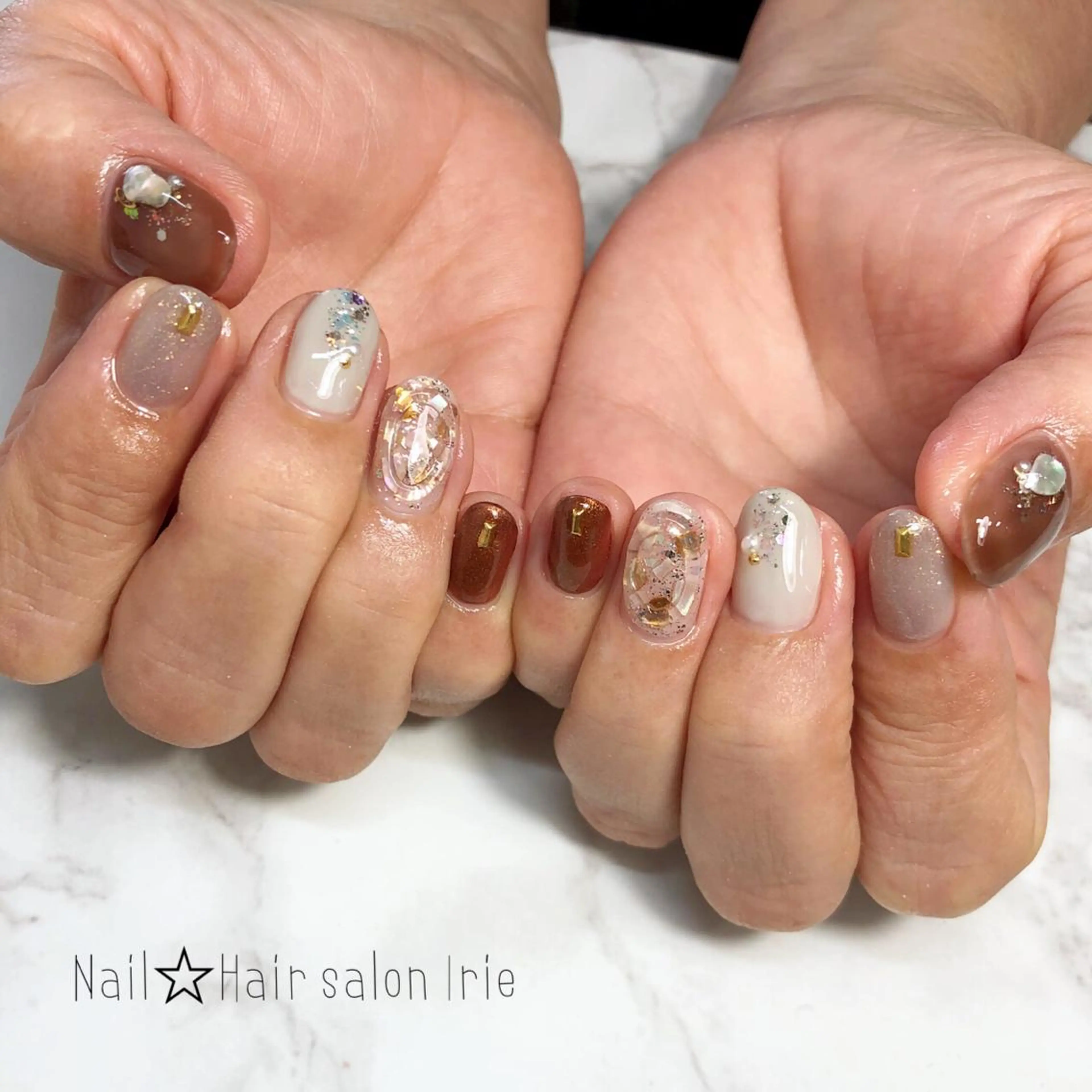 ネイル ハンドネイル Hair salon Irie所属・與儀 知佳のネイルデザイン