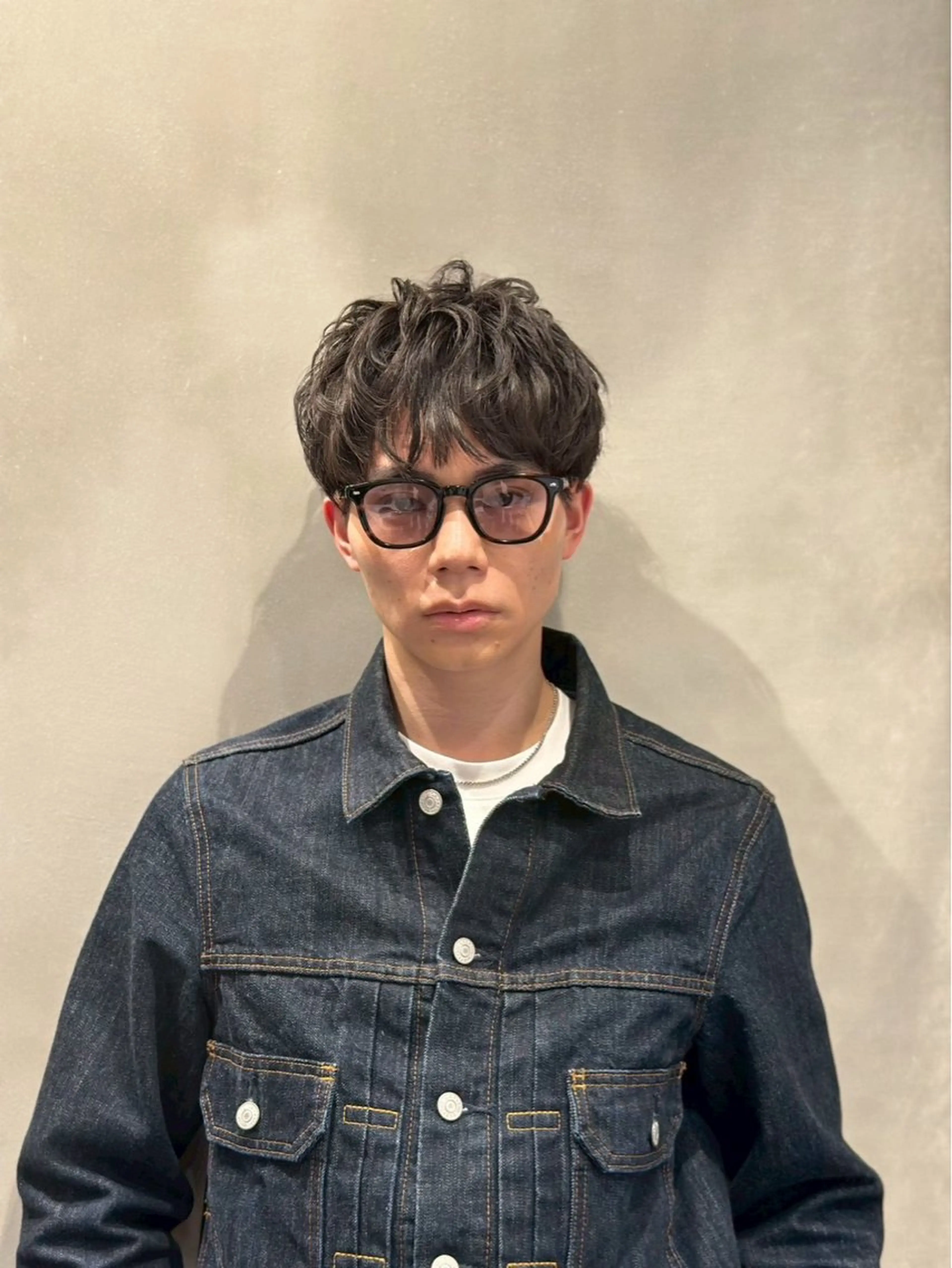 ショート パーマ 池袋センターパート No.1 裕大のヘアスタイル