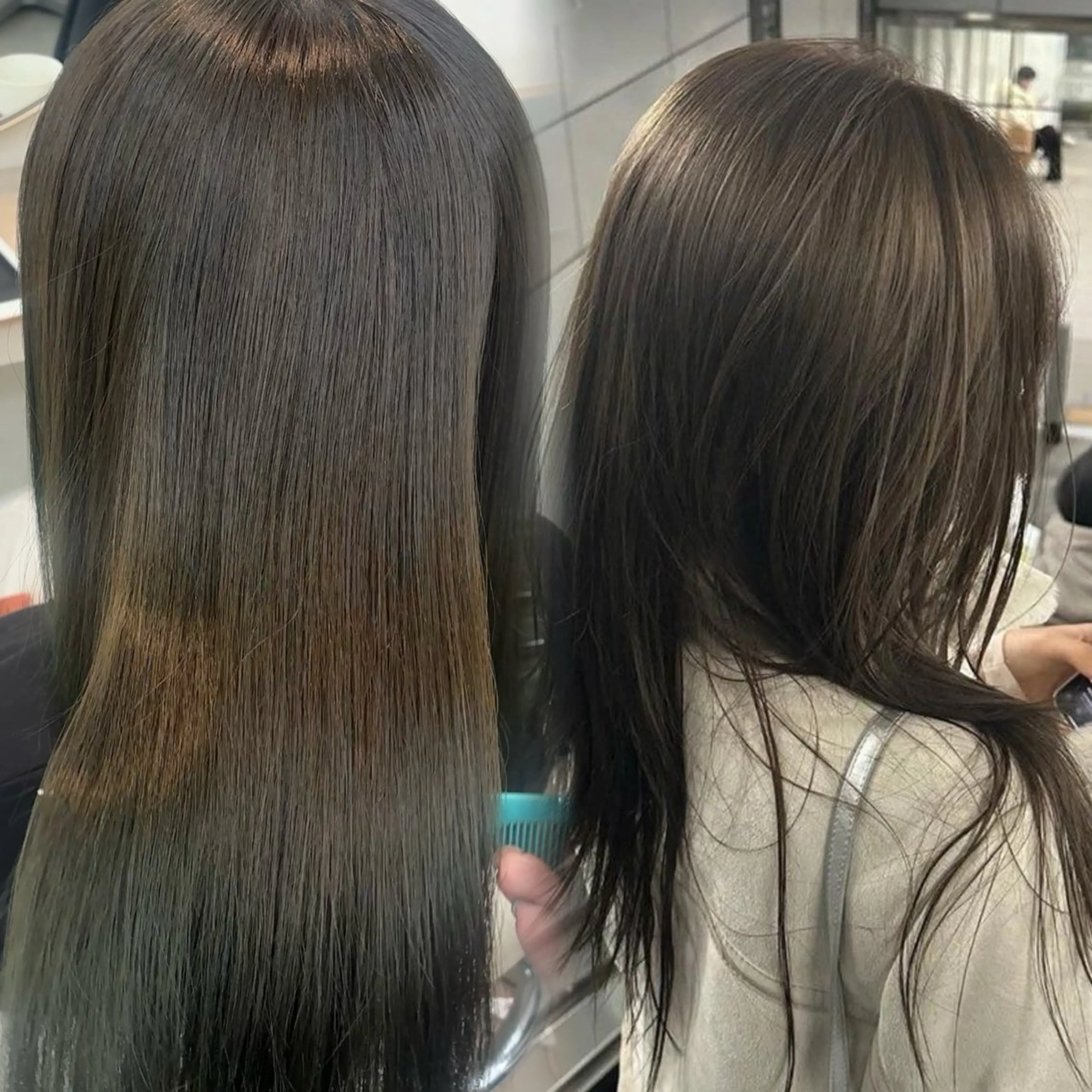 【オリーブ系】🫒メンテナンスカラー💚トリートメント付/ミニモ学割／新社会人の写真