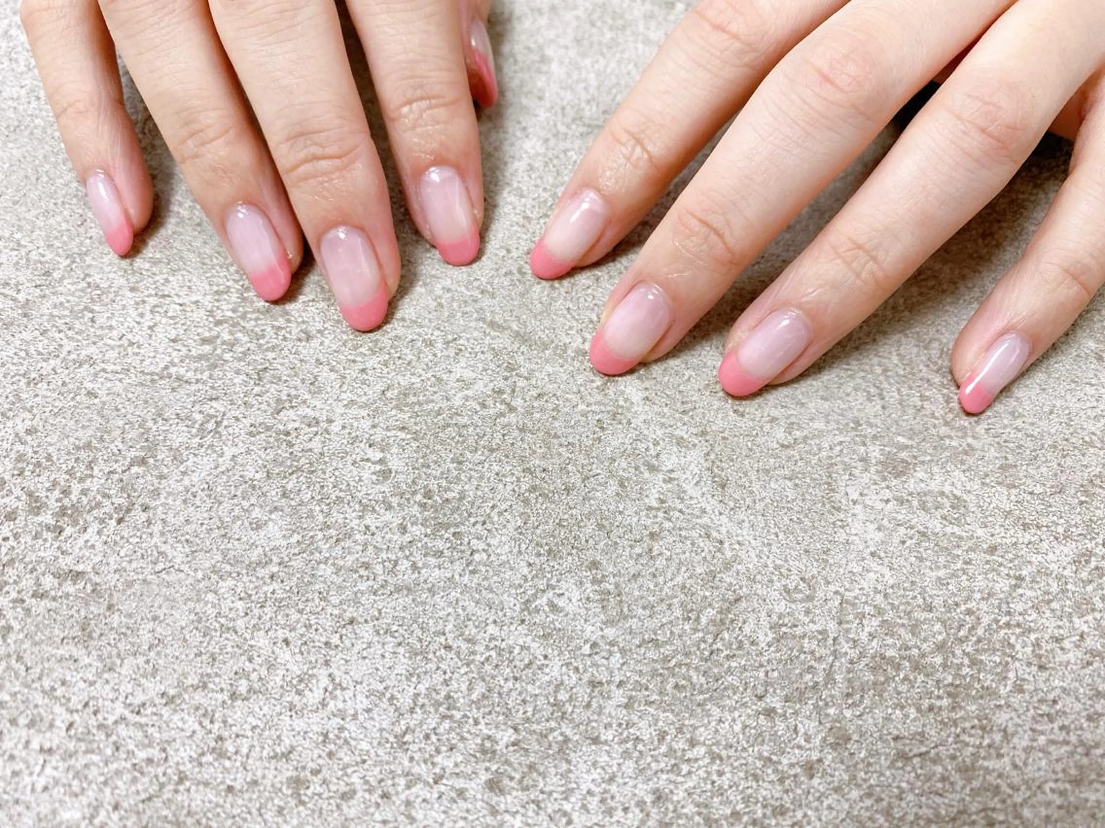 ネイル フレンチネイル ピンク mogunail &blowのネイルデザイン