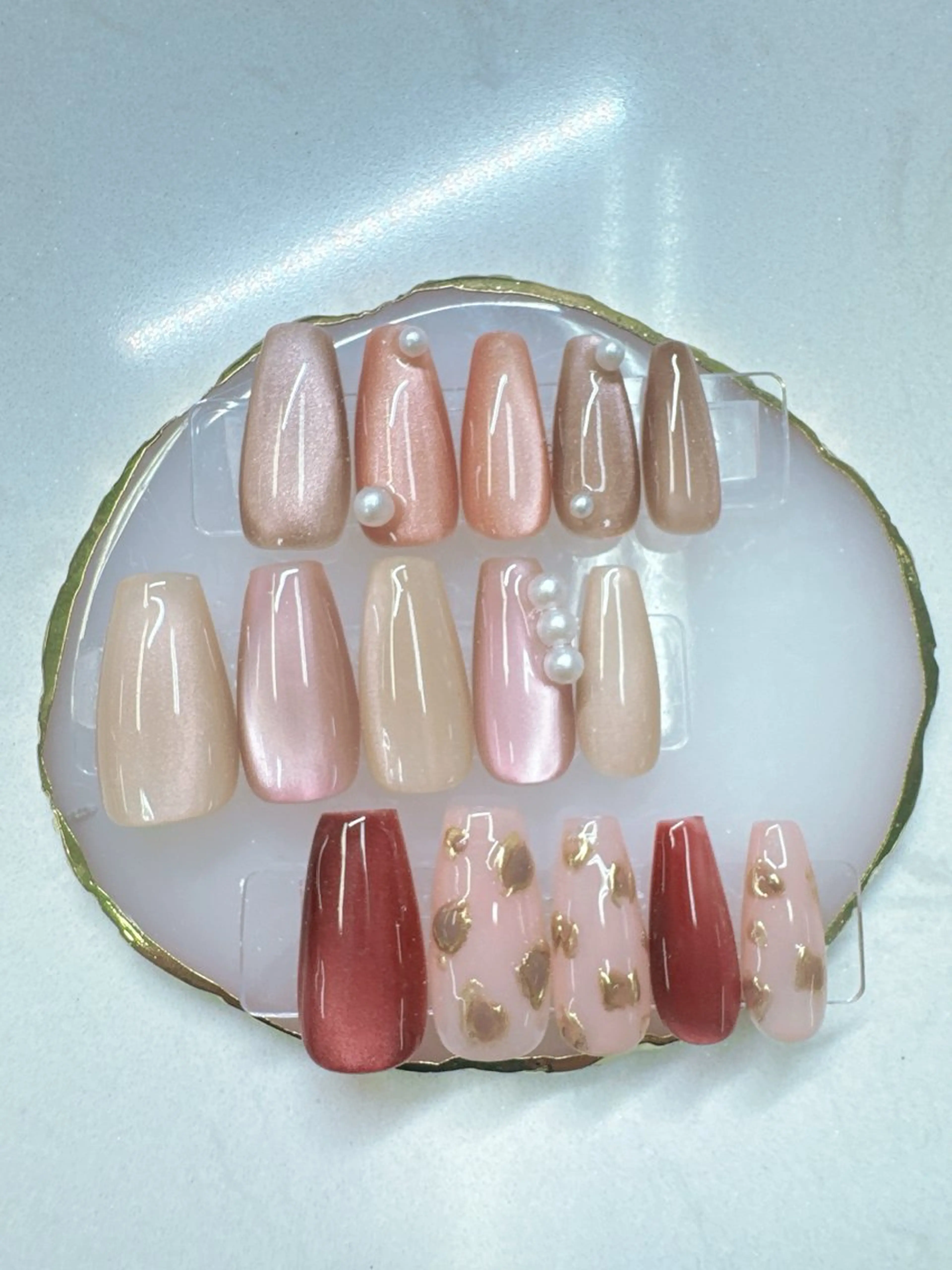 ネイル アートネイル べっ甲ネイル ボルドー フットネイル フレンチネイル ハンドネイル Queeens nailのネイルデザイン