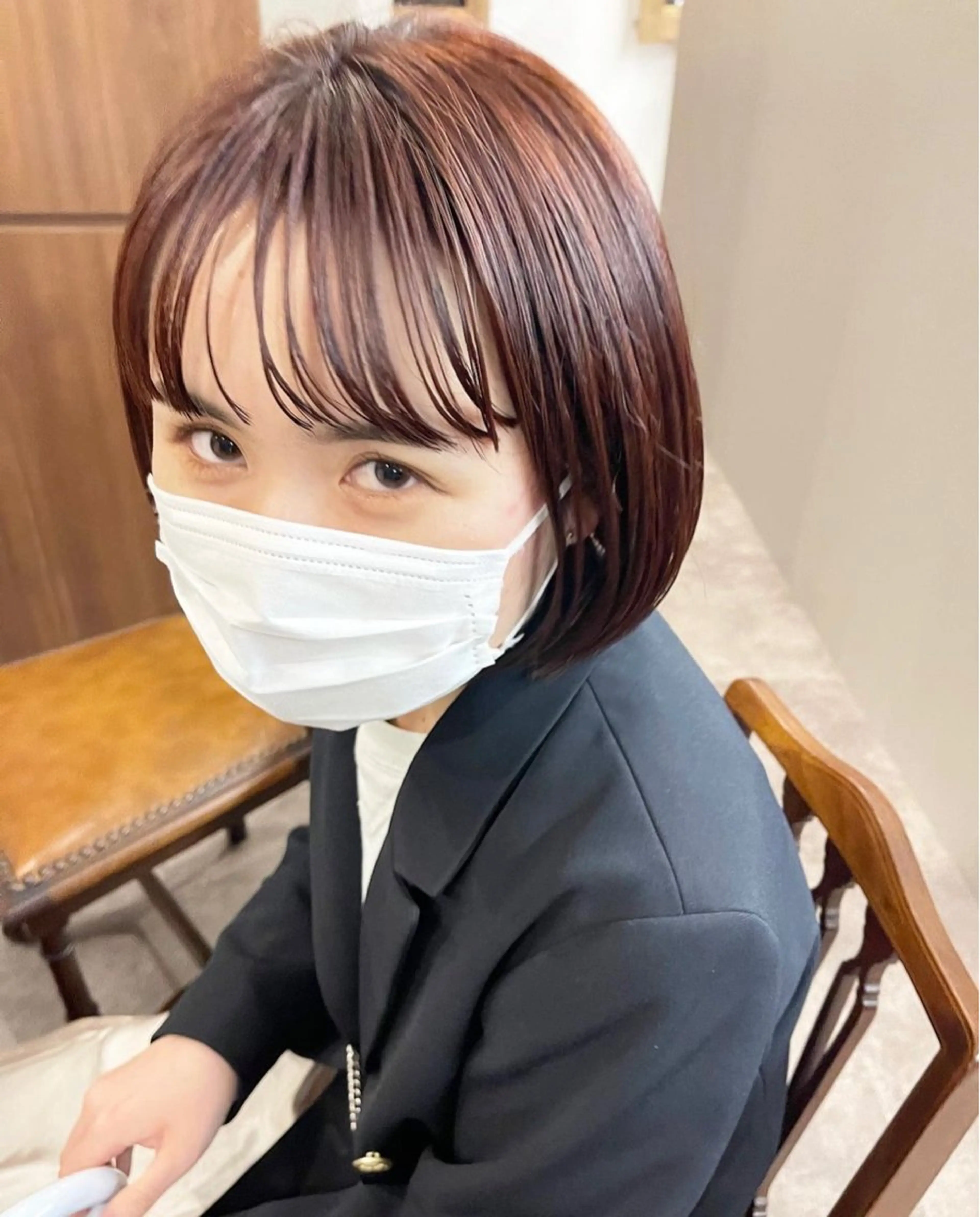 ショート カット ヘアカラー パーマ/透明感カラー 元町🌱takutoのヘアスタイル