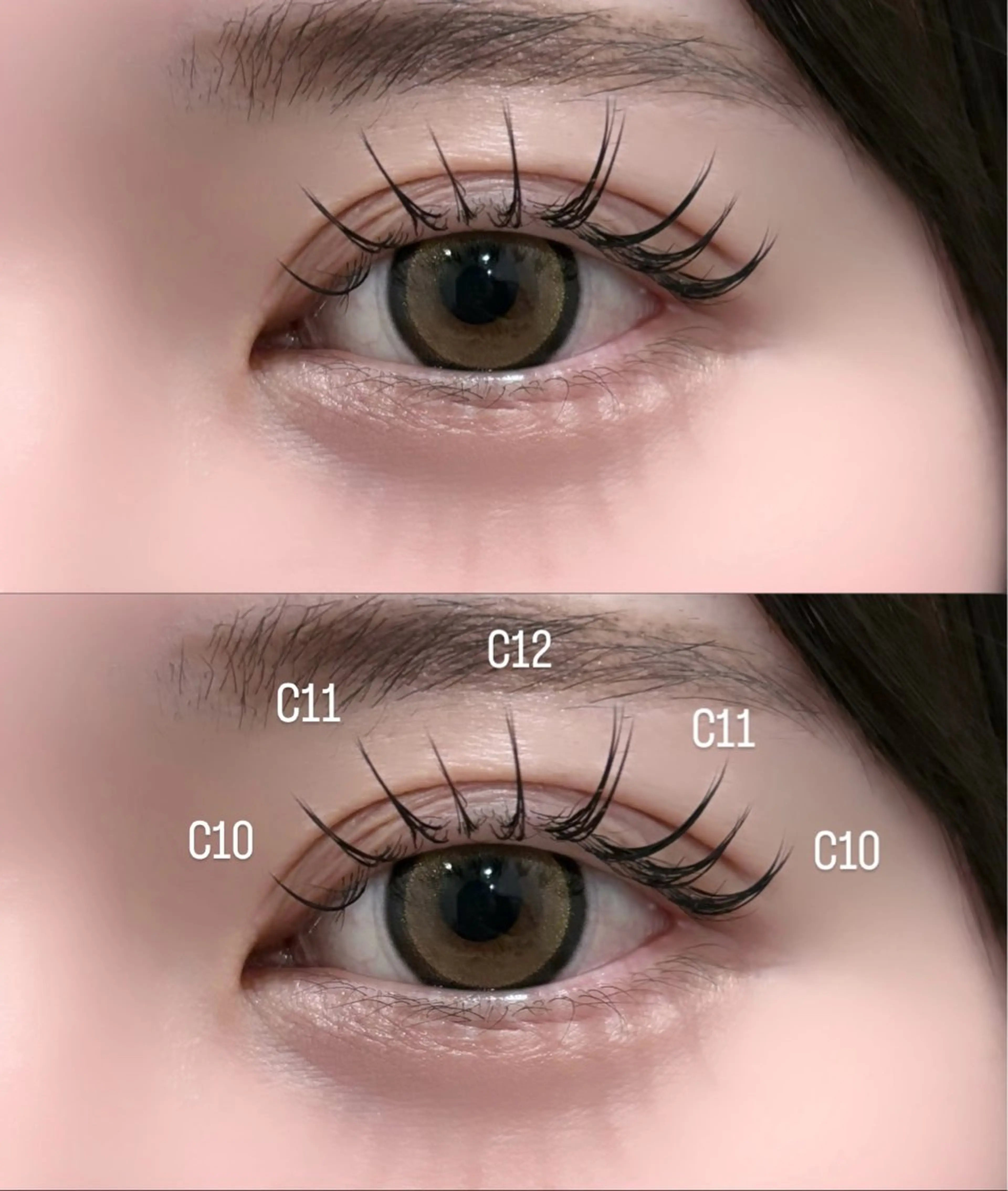 マツエク・マツパ ミンク meRK manamiのマツエク・マツパデザイン