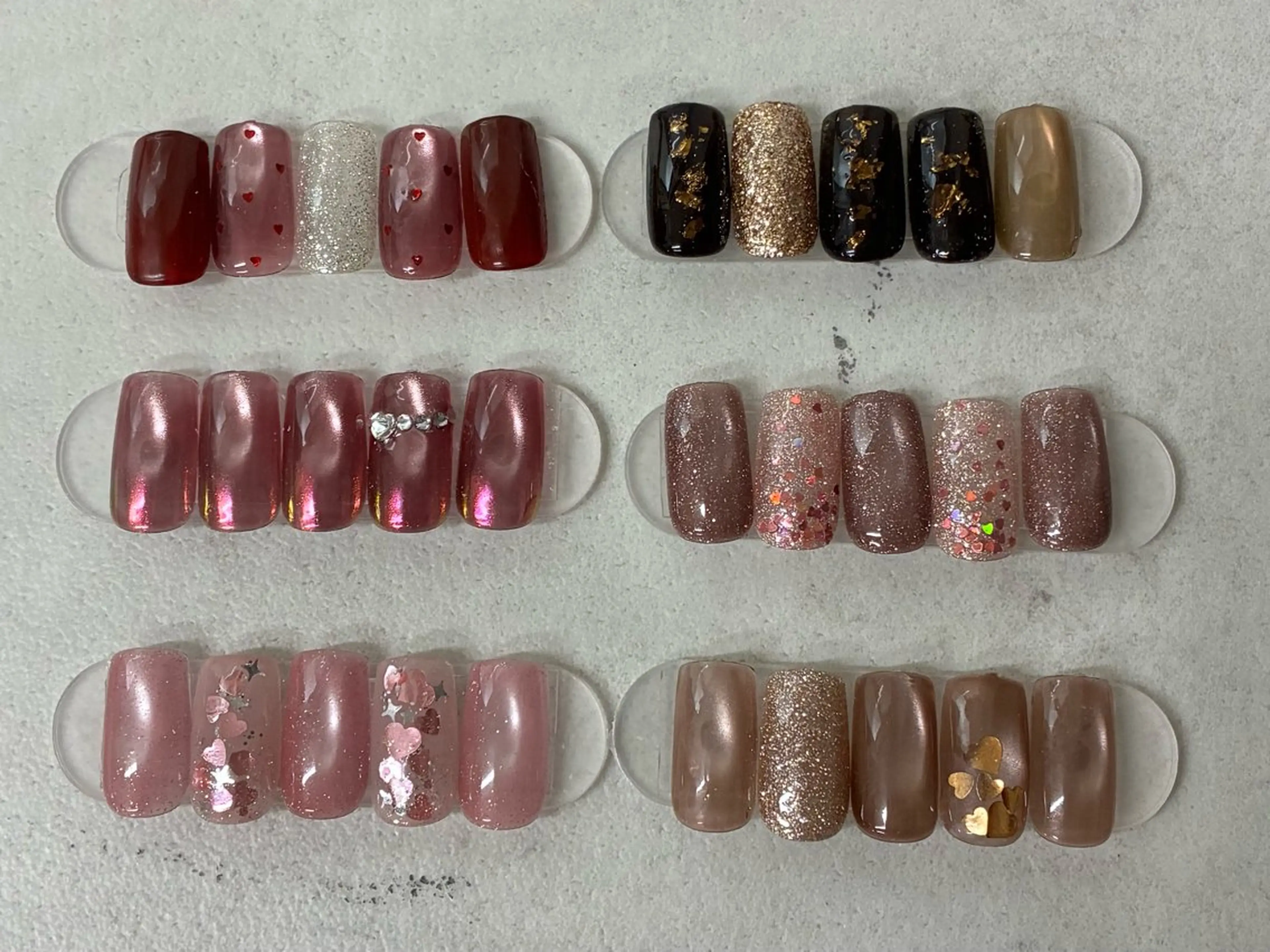 ネイル バレンタイン ハンドネイル mumjyu MIKAのネイルデザイン