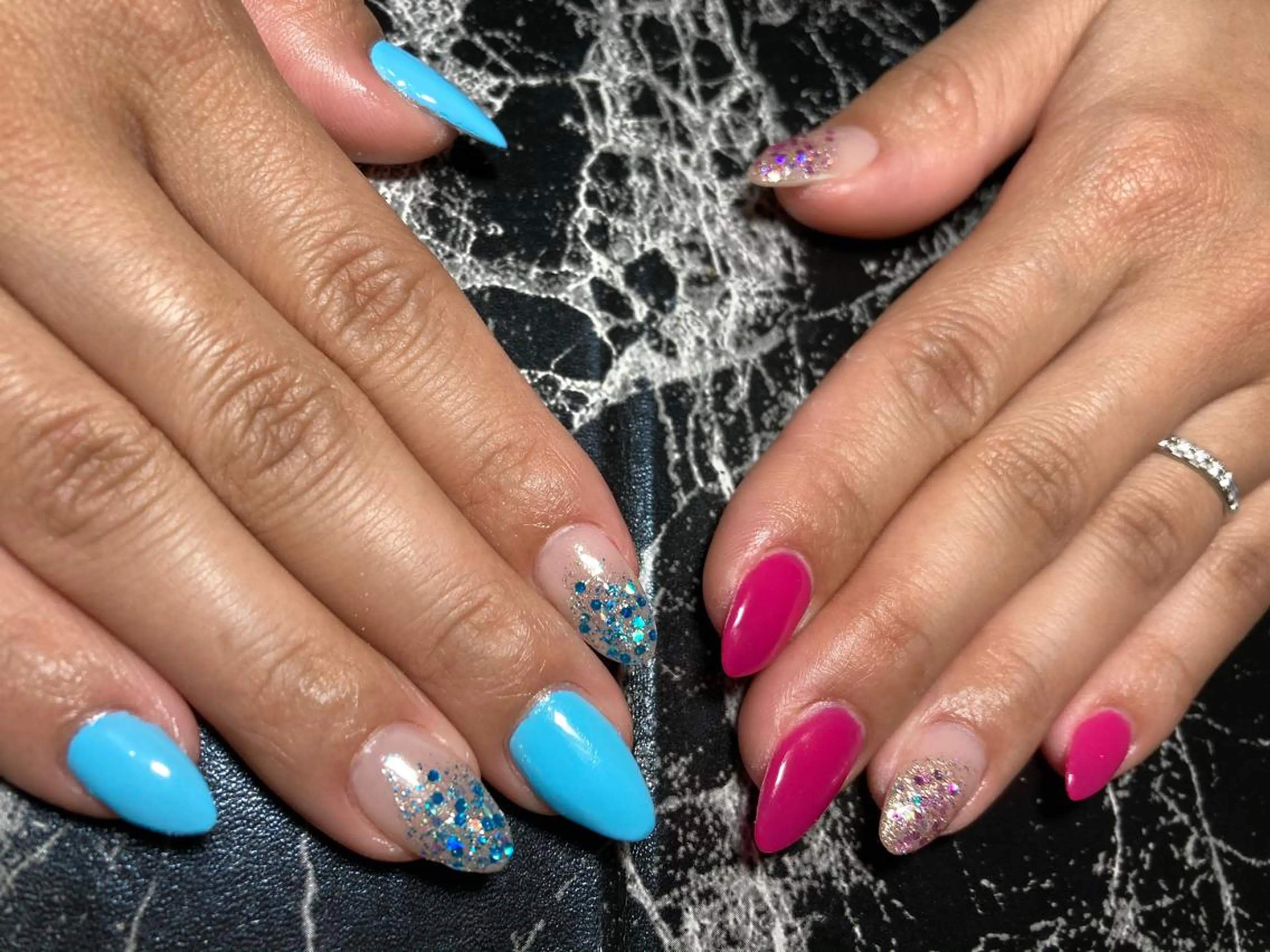 ショート ネイル ジェルネイル スカルプネイル ✴︎ Delightのネイルデザイン