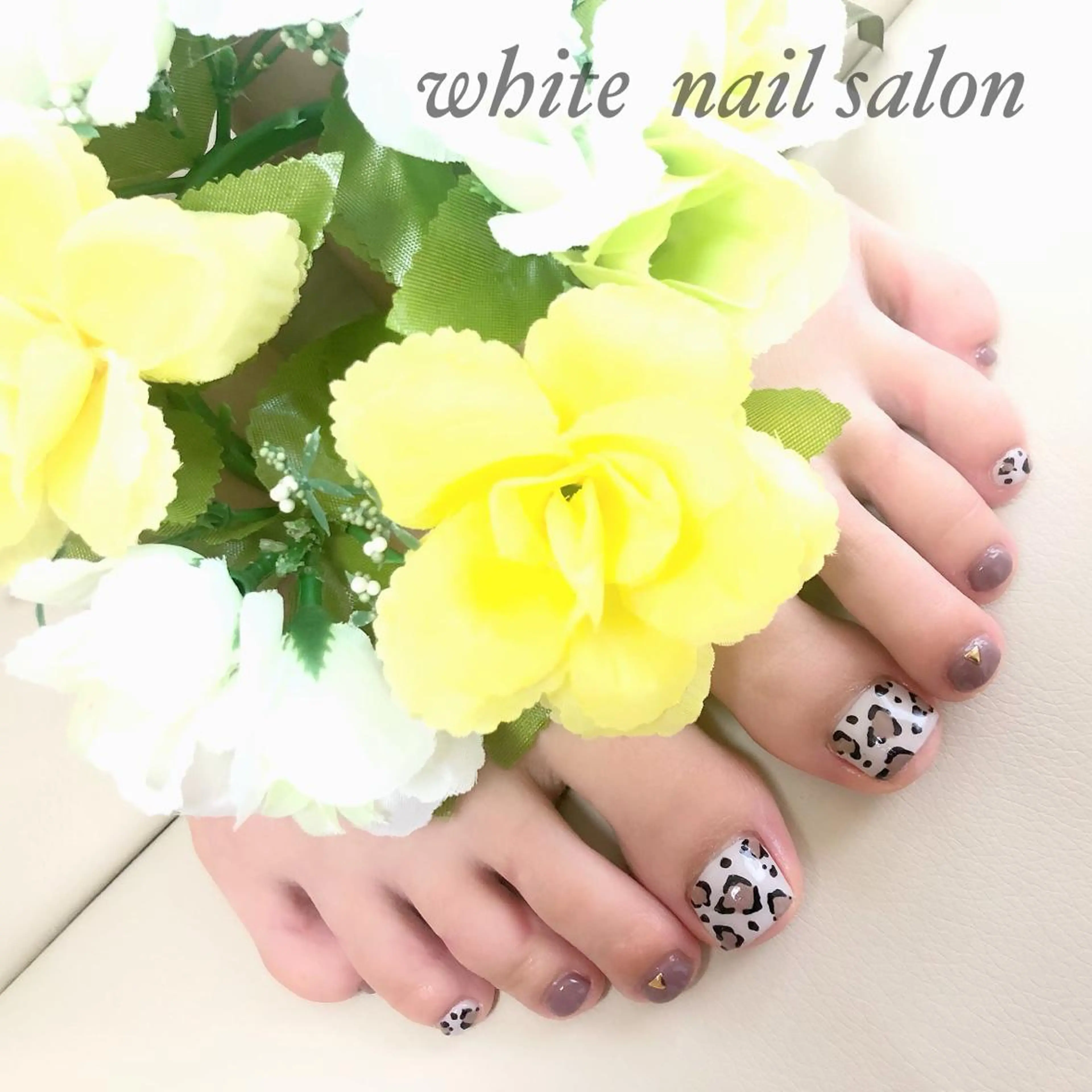 ネイル アートネイル フットネイル フレンチネイル ジェルネイル オフィスネイル フットネイル white nail salonのネイルデザイン