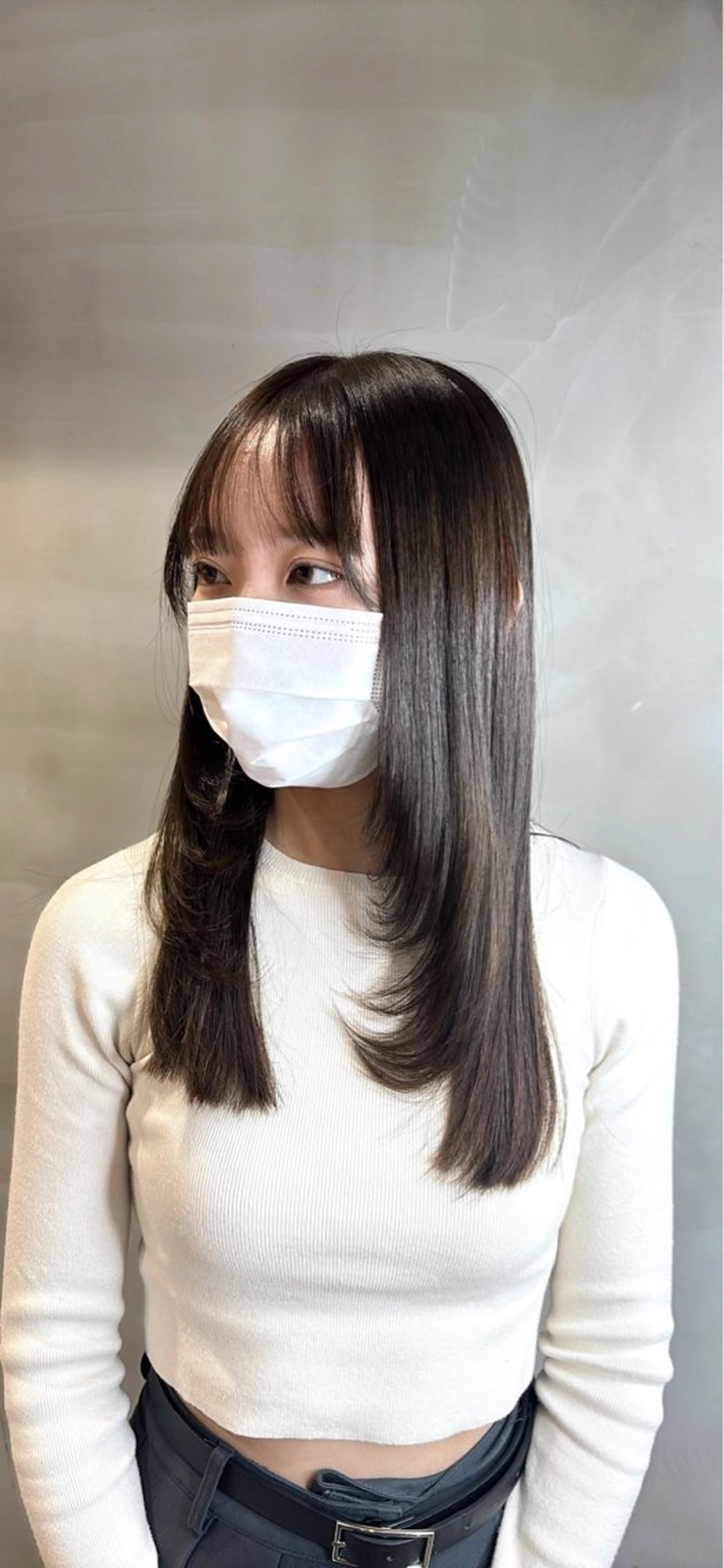 ロング レイヤーカット 日比野 紅杏のヘアスタイル