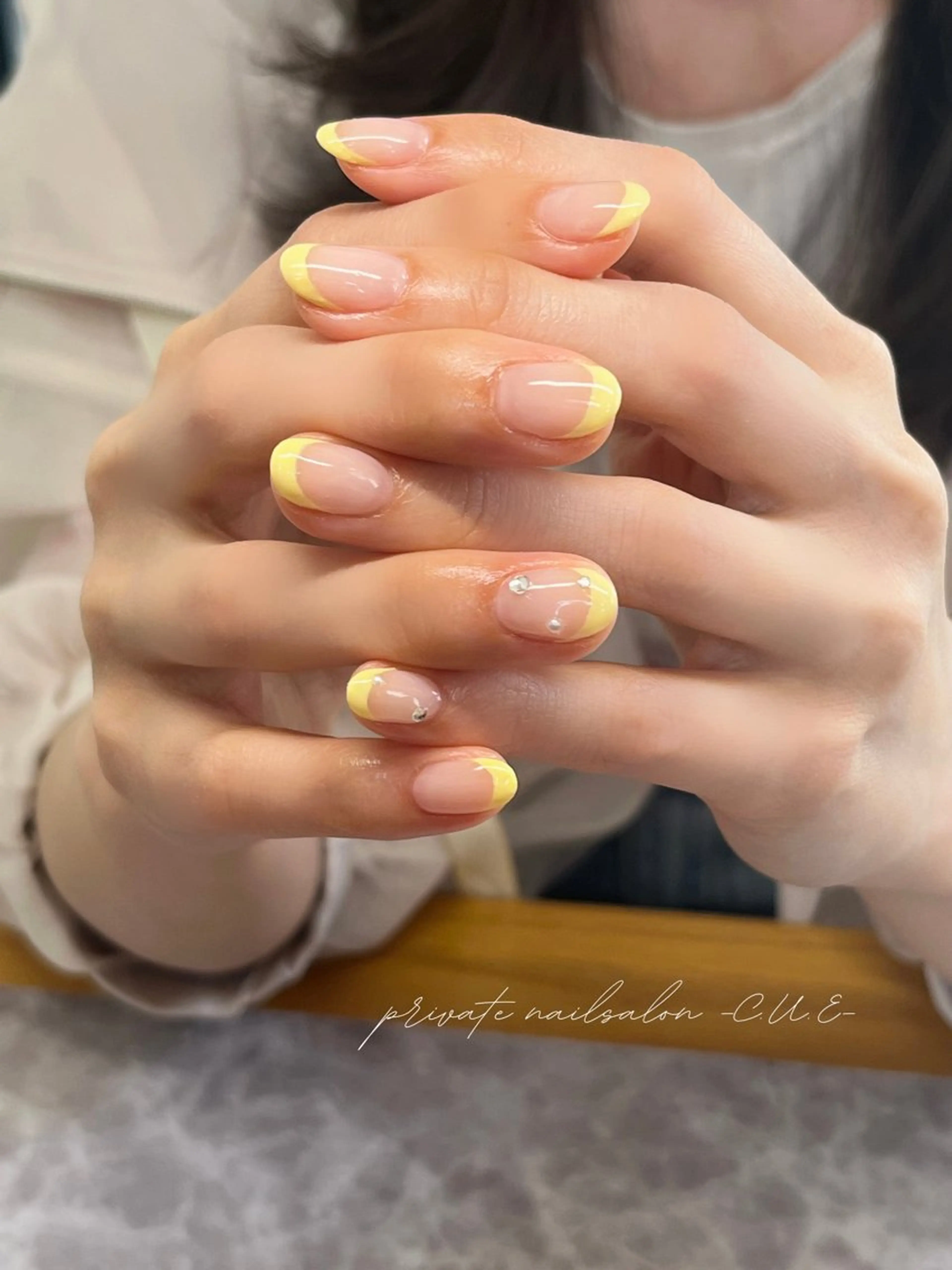ネイル フレンチネイル Nailsalon C.U.Eのネイルデザイン