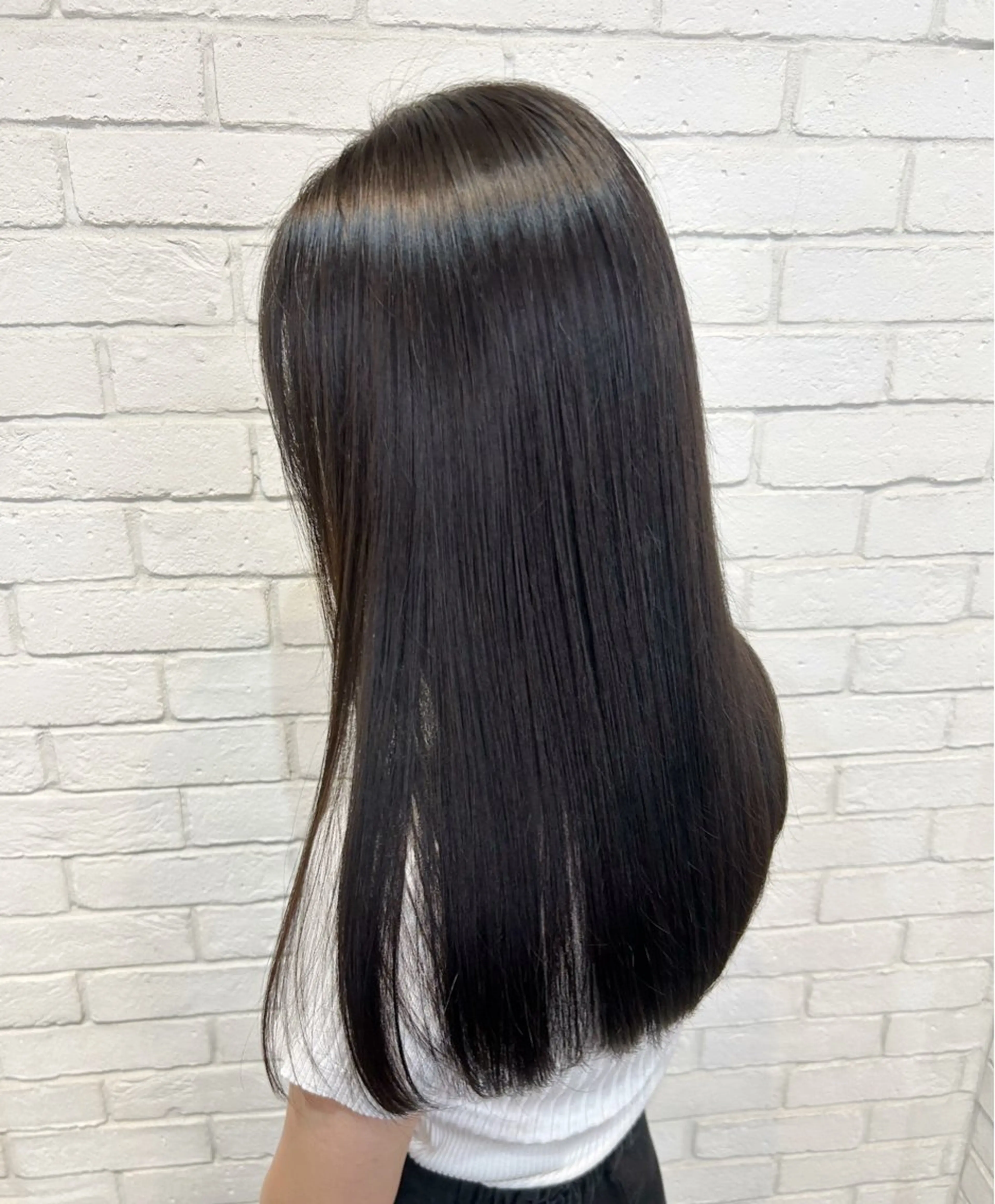 セミロング ヘアカラー トリートメント カラーアンドケアリタ kitamuuuのヘアスタイル