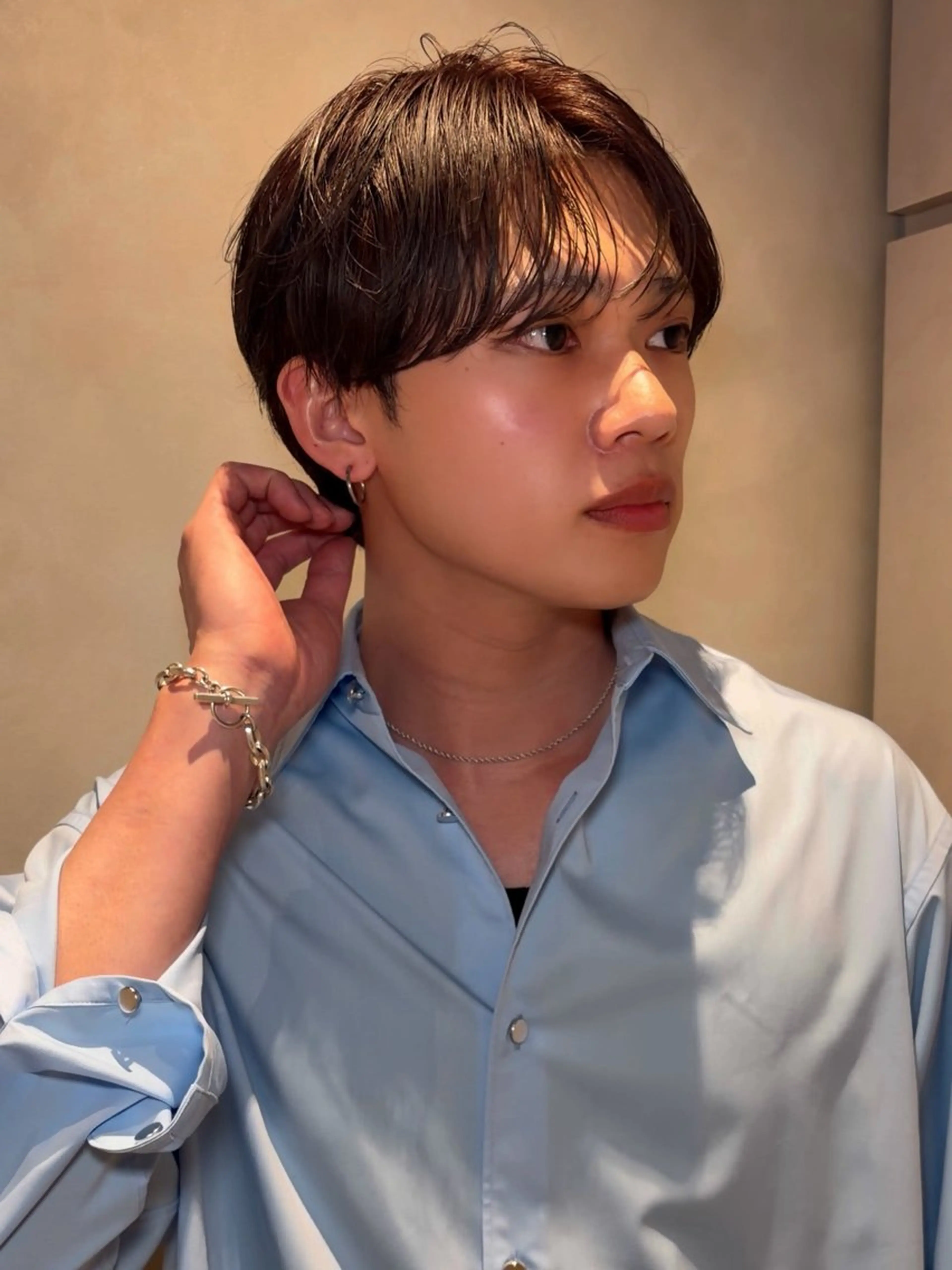 ショート カット ヘアカラー ヒナ/アイドル再現 ヘア/メンズヘア🦋のヘアスタイル