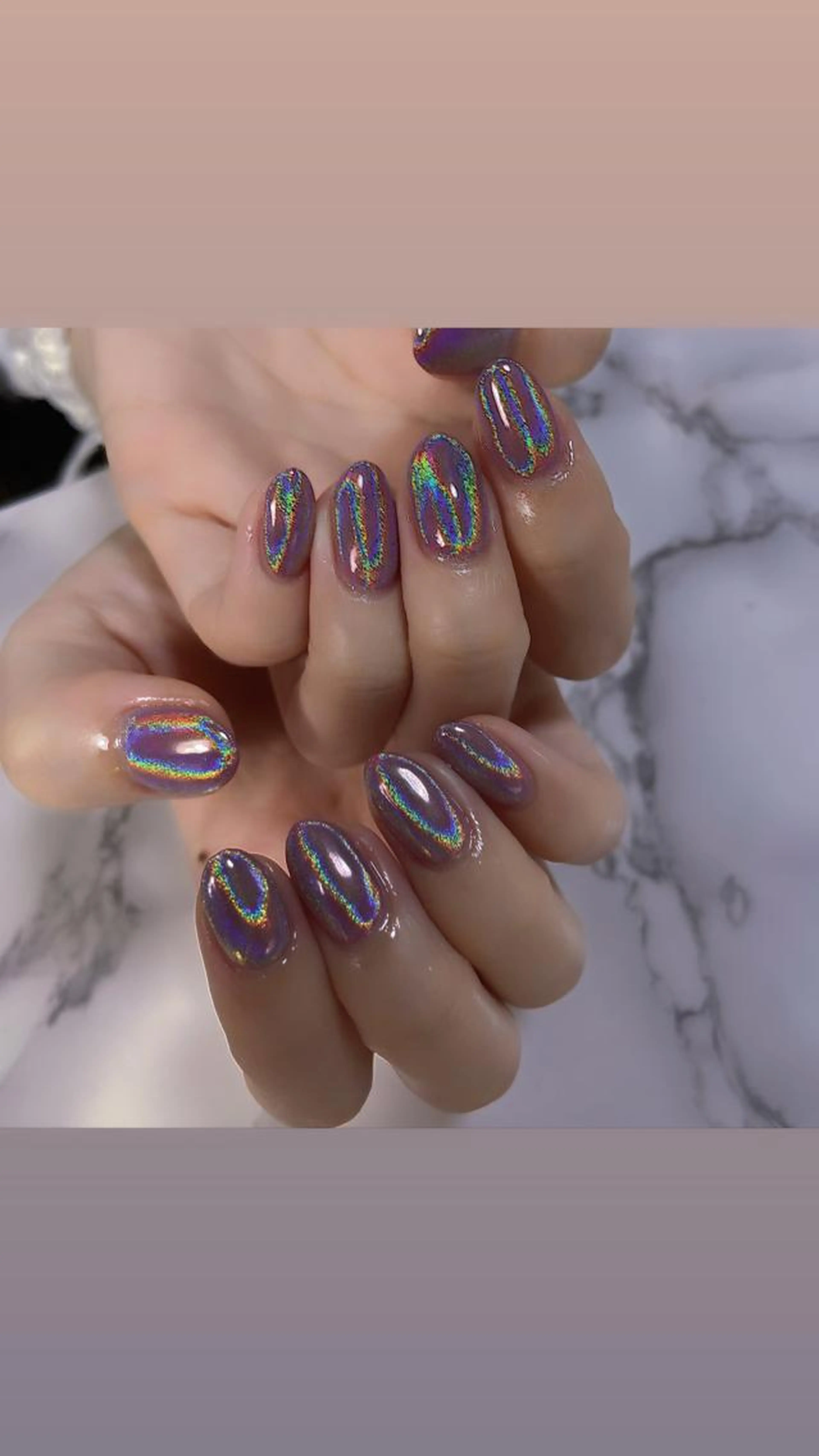 オフなし hand  nail   シンプルラメコース（ワンカラー）の写真
