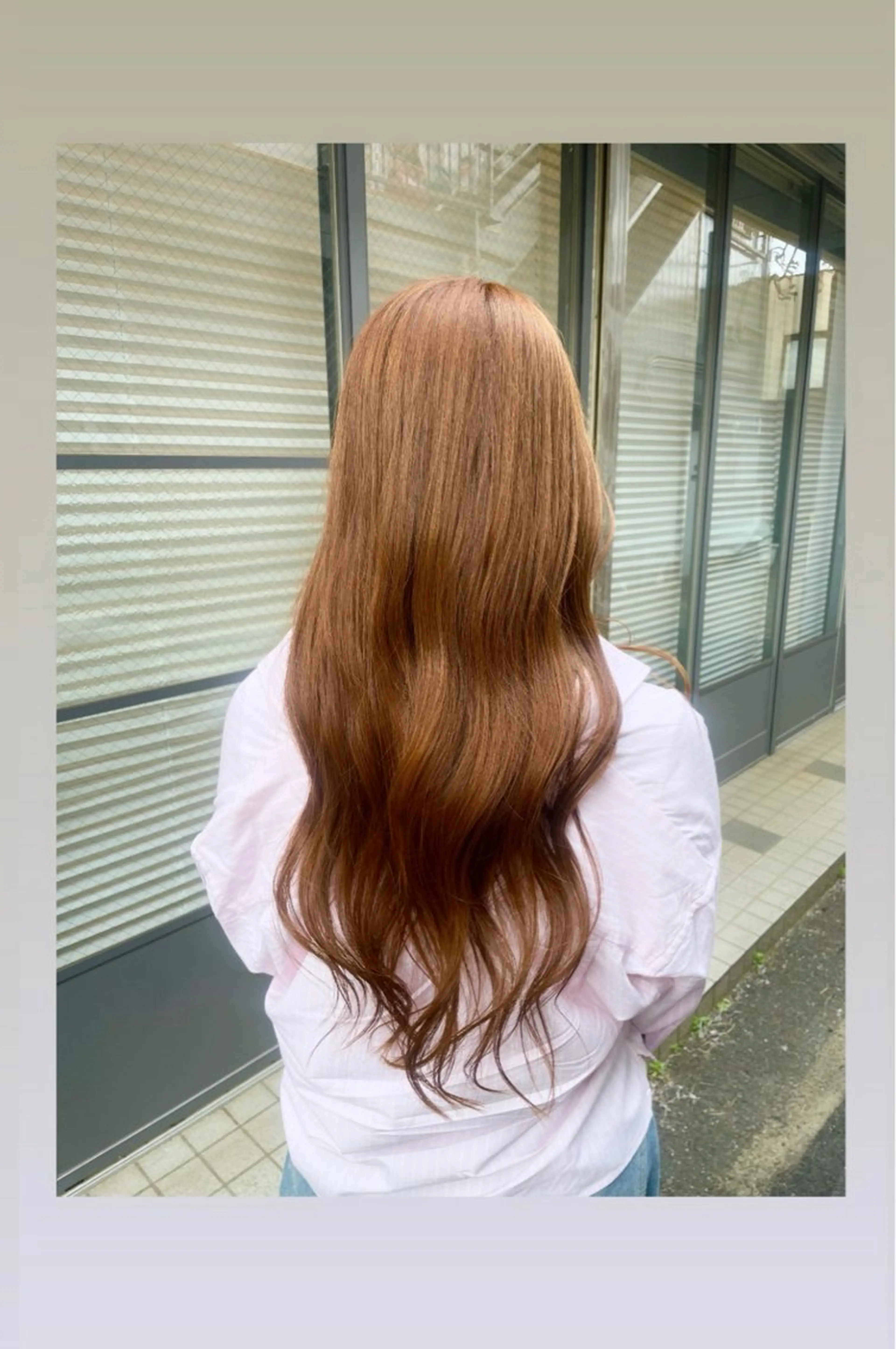 ロング オレンジブラウン 🌷【暖色艶カラー】 shiori🌷のヘアスタイル