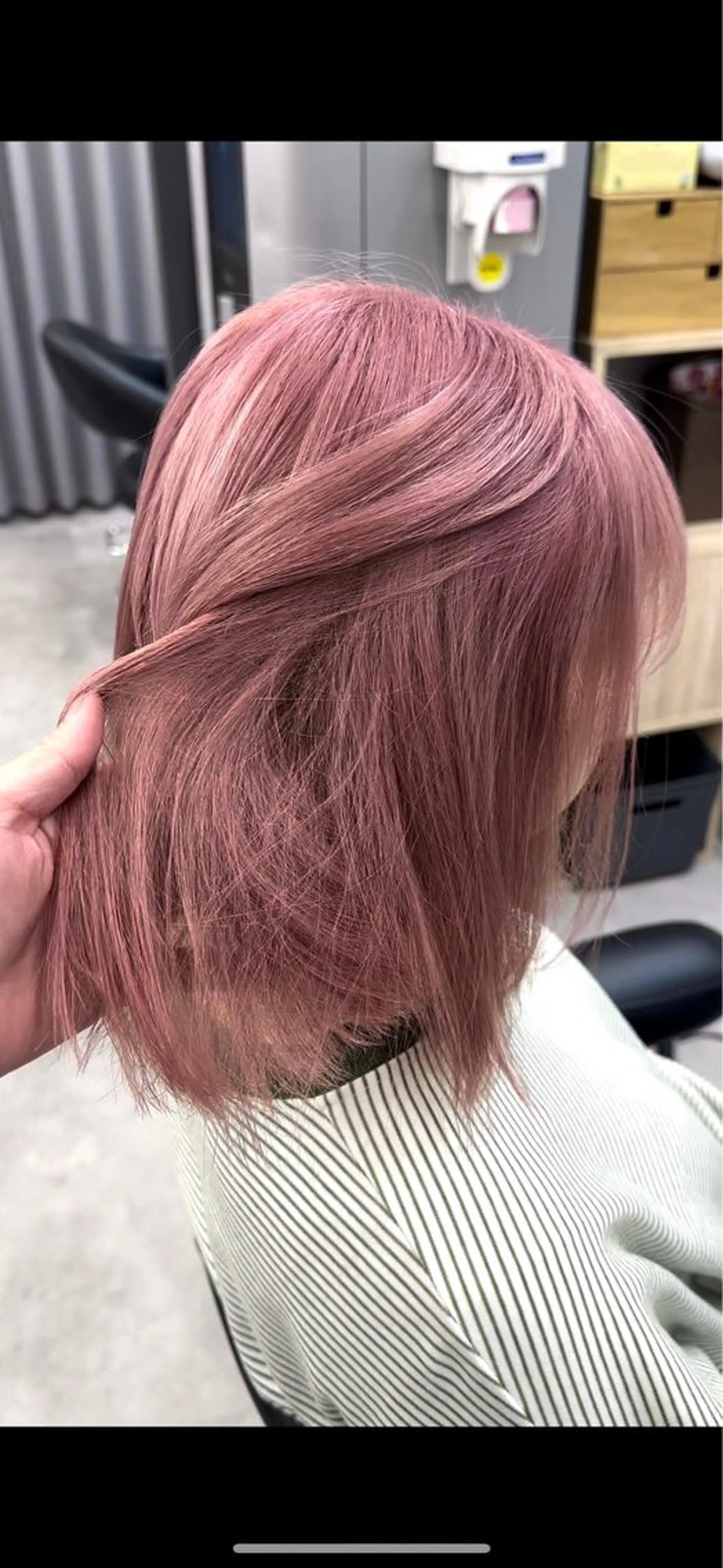 ショート かがみはやと 髪質改善/縮毛矯正のヘアスタイル